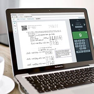The Crowdmark software on a laptop. (Crowdmark)