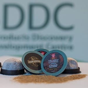 Compostable coffee pods that University of Guelph biomaterials expert Amar Mohanty developed. (University of Guelph)