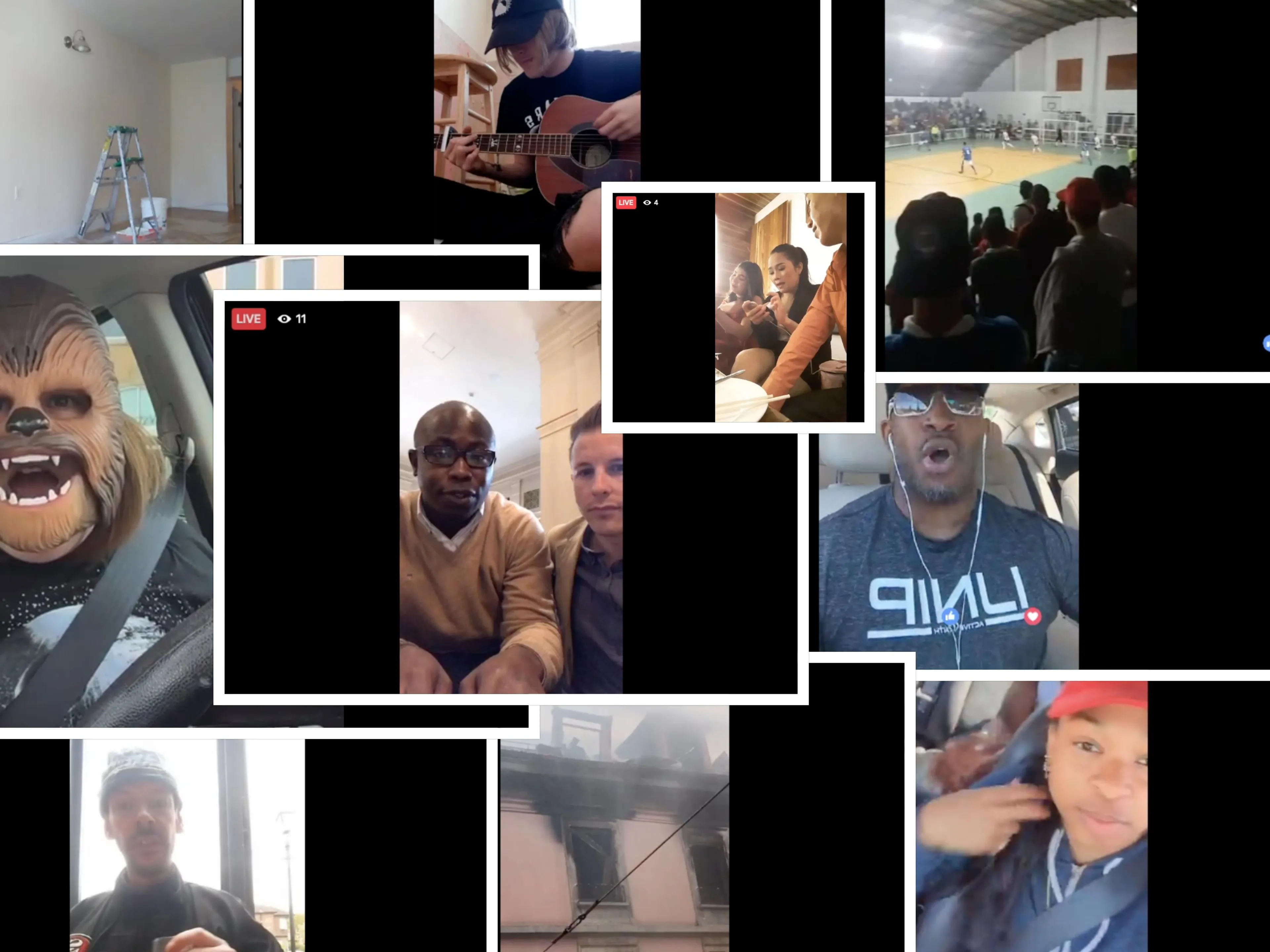 Facebook Live collage