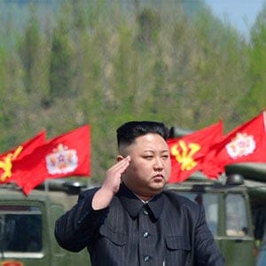 North Korea's leader Kim Jong Un watches a military drill marking the 85th anniversary of the establishment of the Korean People's Army (KPA) in this handout photo by North Korea's Korean Central News Agency (KCNA) made available on April 26, 2017. (KCNA/Reuters)