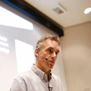 TORONTO, ON - January 10, 2017.
Jordan Peterson during his lecture at UofT. Peterson is the professor at the centre of a media storm because of his public declaration that he will not use pronouns, such as "they," to recognize non-binary genders . This lecture had no reference to the hot topic. (Rene Johnston/Toronto Star via Getty Images)