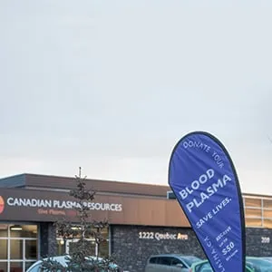 Canadian Plasma Resources in Saskatoon, SK. (Photograph by Derek Mortensen)