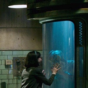 THE SHAPE OF WATER, from left: Sally Hawkins, Doug Jones, 2017. (Fox Searchlight Pictures/Everett Collection)