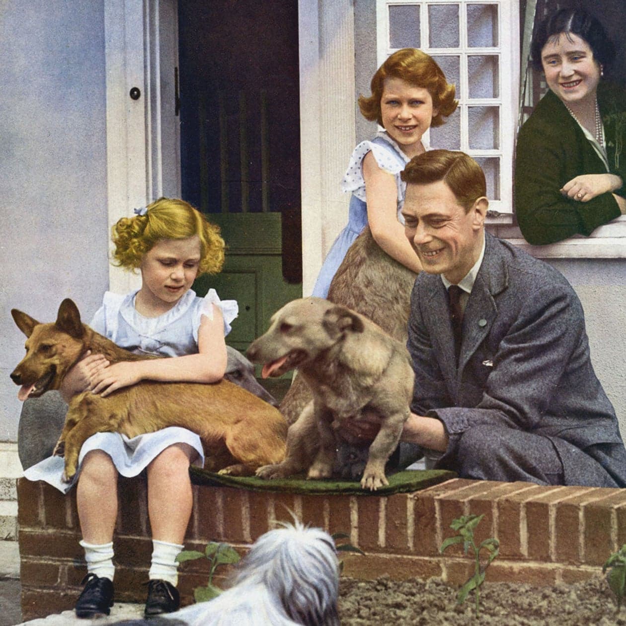 Princess Margaret, Princess Elizabeth, King George VI and the Queen Mother