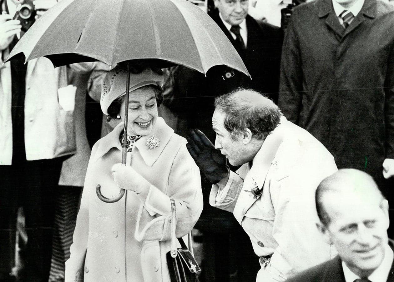 Queen Elizabeth II and Pierre Trudeau