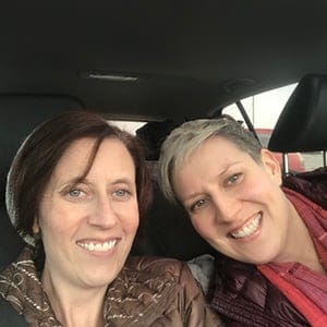 Sisters Meghan (left) and Kelly.
