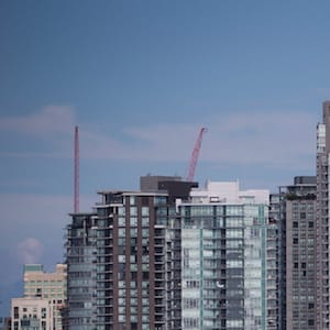 Condo towers, including one under construction, right, are seen in downtown Vancouver, B.C., on August 15, 2017. Rising rental costs, evictions and a scarcity of units in Vancouver's densely populated West End were among the reasons for Gail Harmer's decision to join a group that is taking a new approach to advocating for the rights and protection of tenants. The Vancouver Tenants Union formed last spring in response to a growing number of renters who say they fear eviction or being priced out of their homes and neighbourhoods. The group's membership has grown to nearly 1,000 people across the city. THE CANADIAN PRESS/Darryl Dyck
