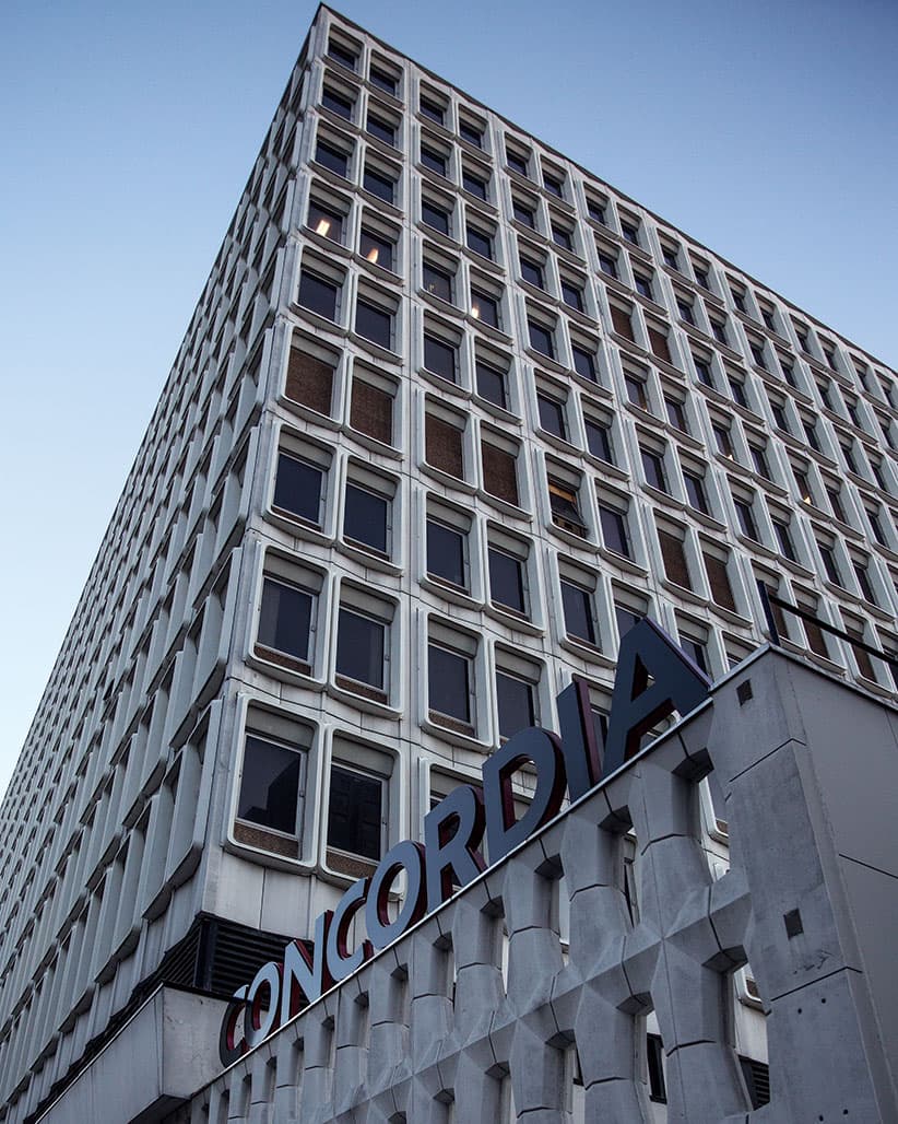 Concordia campus. (Photograph by Joannie Lafrenière)