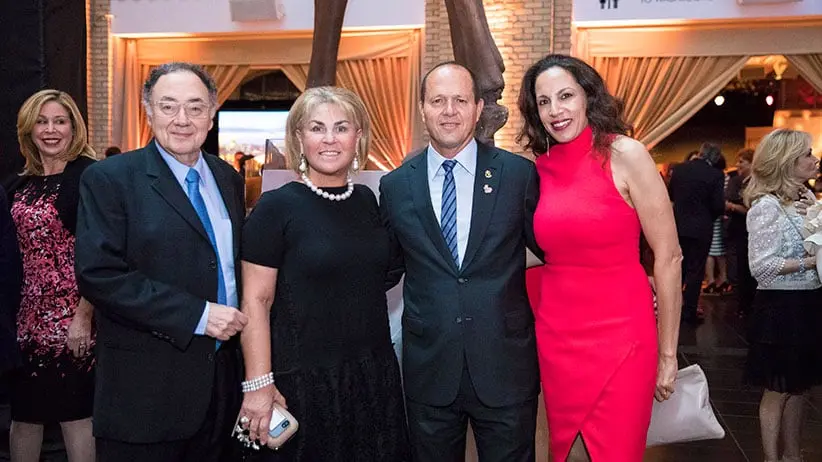 Barry and Honey Sherman with Jerusalem Mayor Nir Barkat and Yohanna Arbib