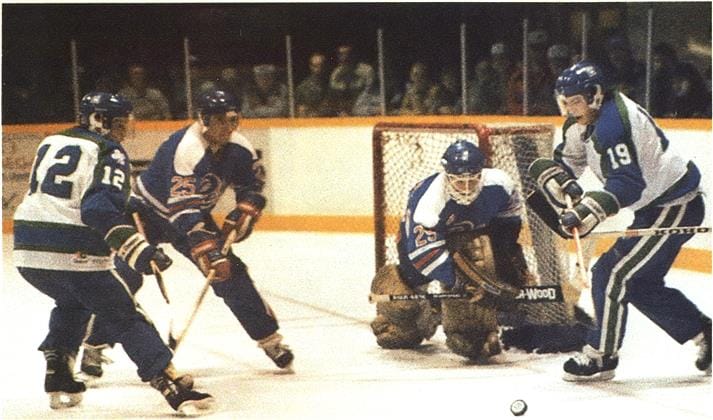 Swift Current Broncos playing the Regina Pats