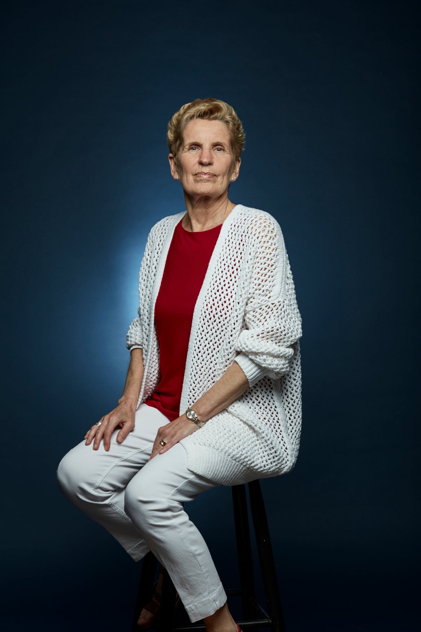 Ontario Premier Kathleen Wynne poses for a portrait. (Photograph by Roberto Caruso).