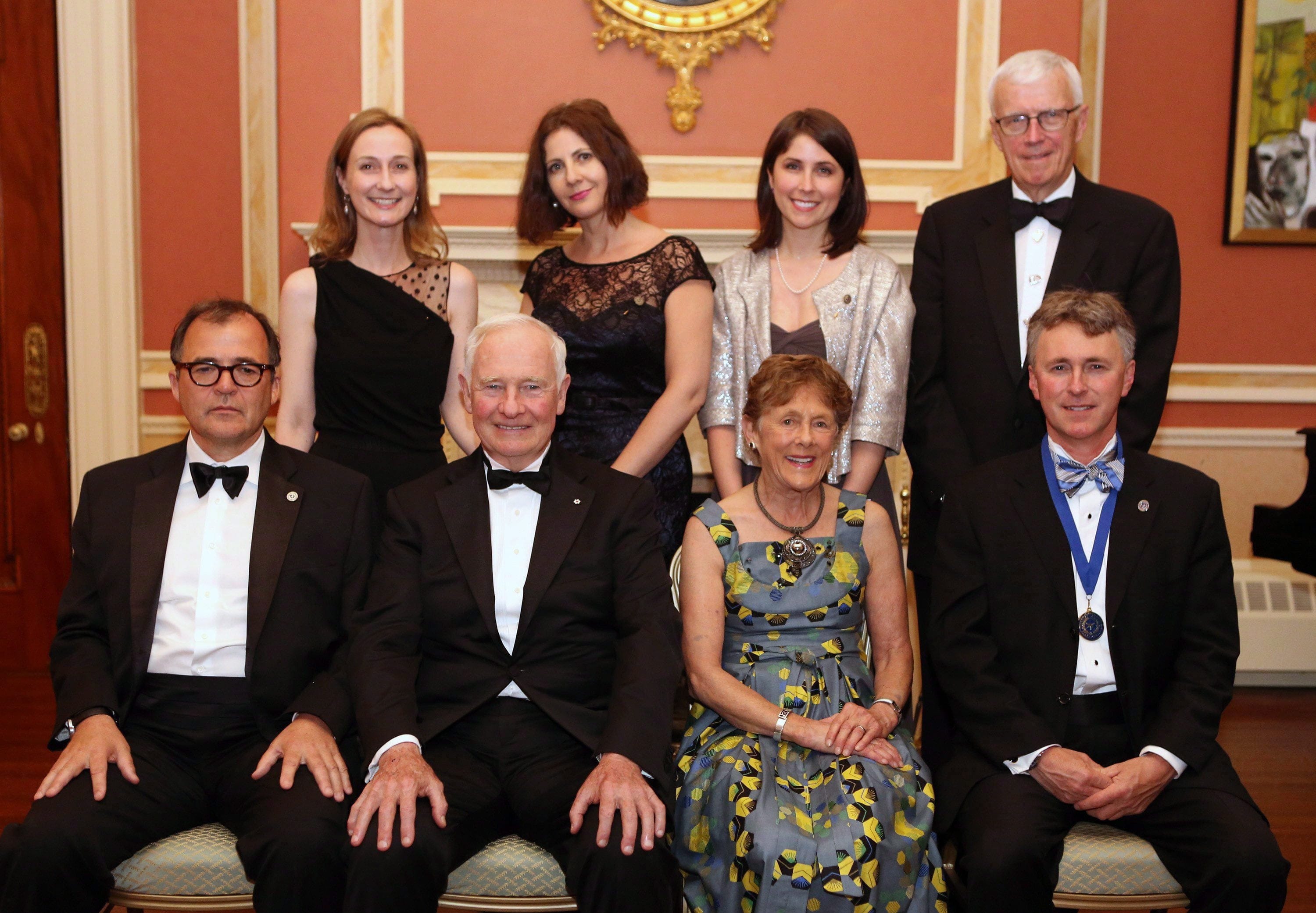 Members of the Toronto Star pose for a photo with the Governor General after winning the Michener Award in 2014. Irene Gentle (back row, second from left) was named Editor of the Star this week. THE CANADIAN PRESS/Fred Chartrand