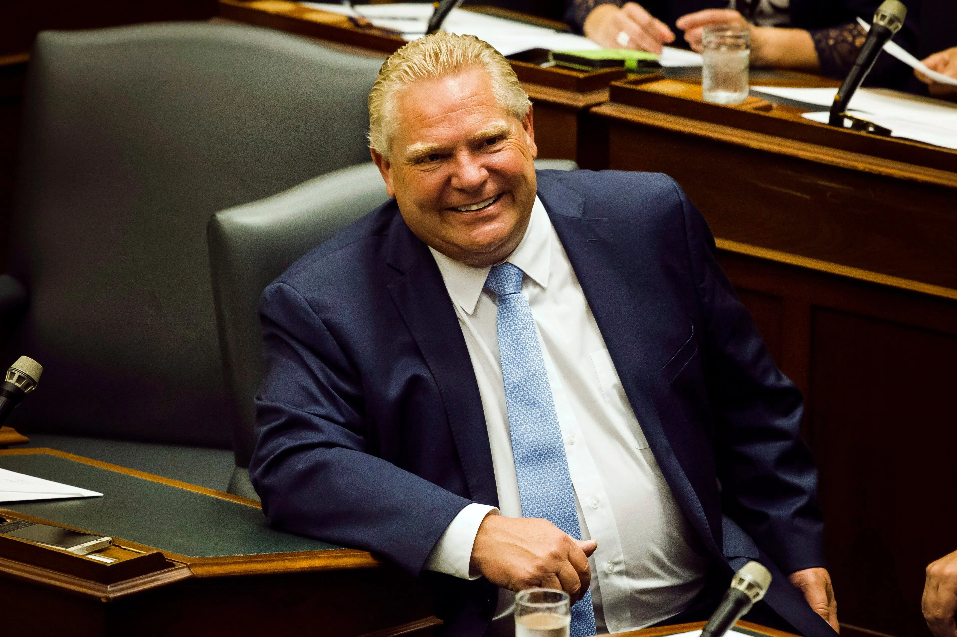 Premier Doug Ford is photographed in the Ontario Legislative Assembly at Queen's Park, in Toronto on Wednesday, July 11, 2018. THE CANADIAN PRESS/Christopher Katsarov