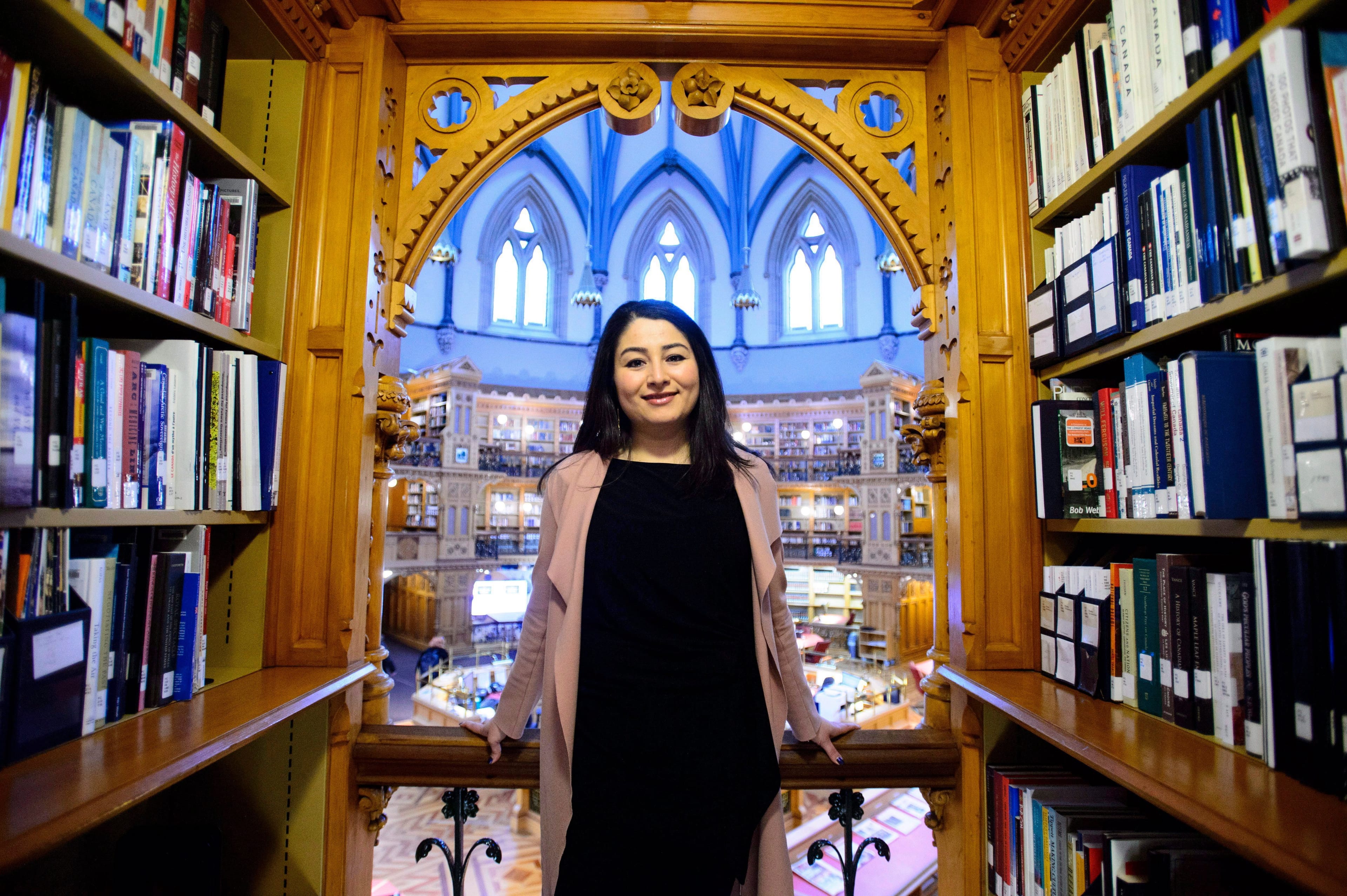 The Liberal government has given Status of Women Canada a major role to play in its feminist agenda and now that the federal agency is set to grow into a full-size department, it could also be changing its name. Minister of the Status of Women Maryam Monsef is pictured in the Library of Parliament on Parliament Hill, in Ottawa on Wednesday, Feb. 28, 2018. THE CANADIAN PRESS/Sean Kilpatrick