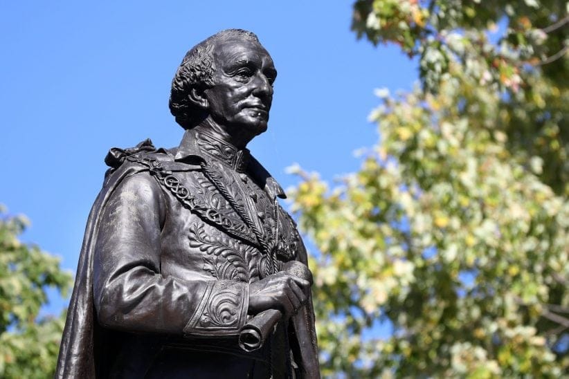 A statue of Canada's first prime minister, Sir John A. MacDonald, in Kingston, Ontario, on Oct. 7, 2016. THE CANADIAN PRESS IMAGES/Lars Hagberg
