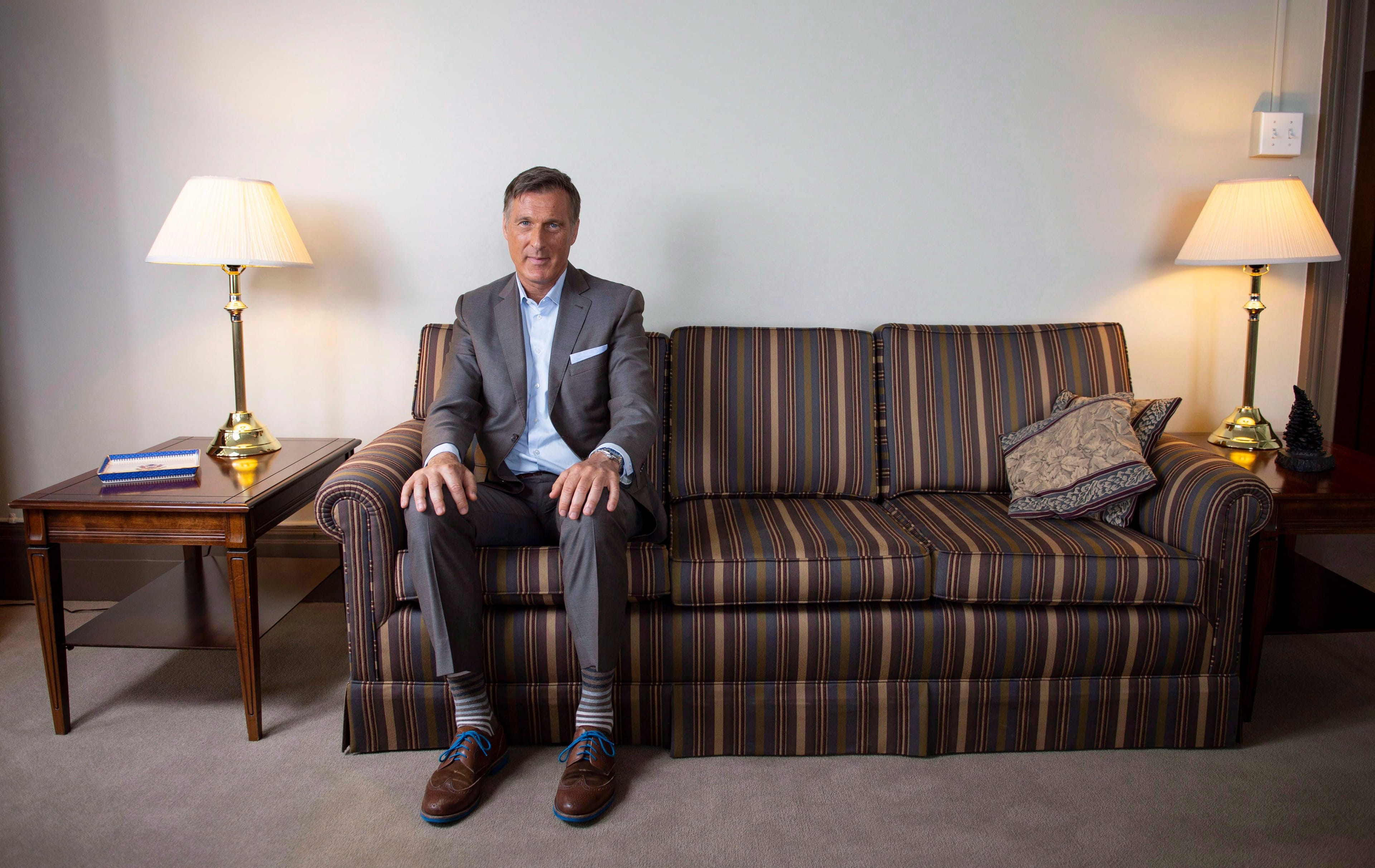 Conservative MP Maxime Bernier is photographed in his office on Parliament Hill in Ottawa on Wednesday, Aug. 1, 2018. (Justin Tang/CP)
