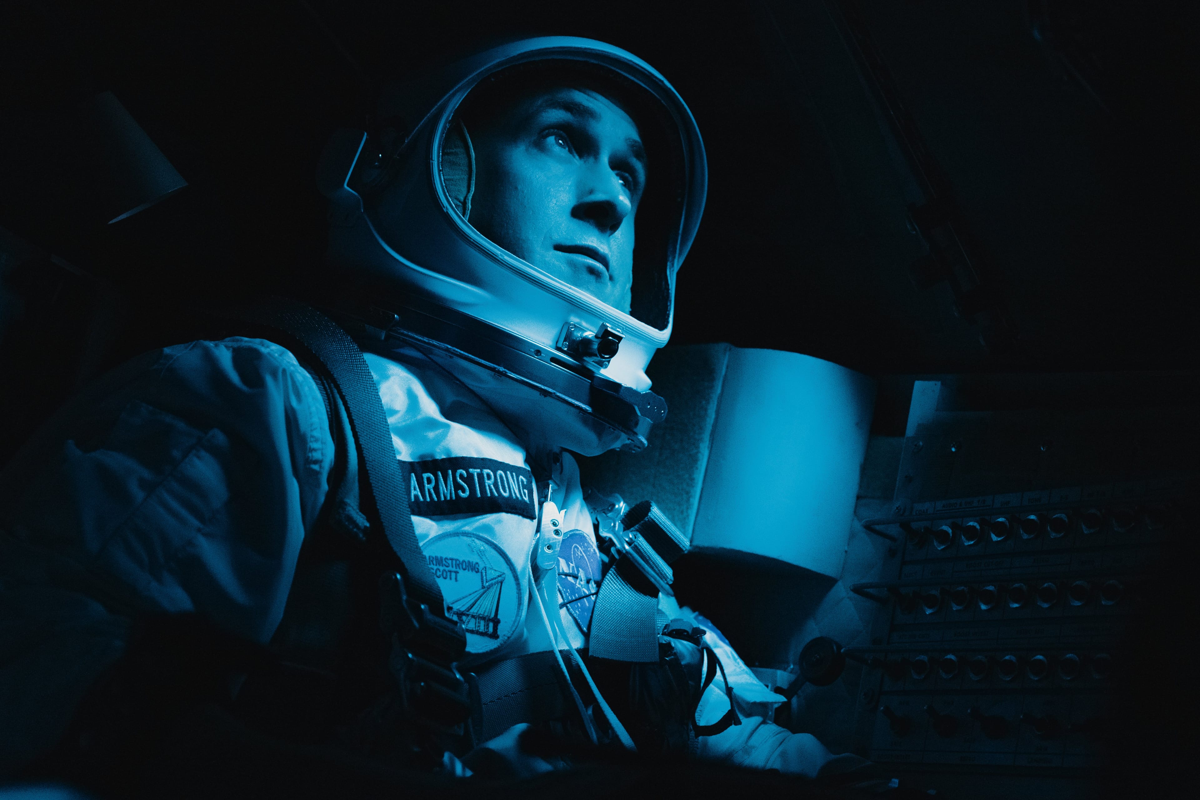 Ryan Gosling as Neil Armstrong in 'First Man,' directed by Damien Chazelle. (Universal Pictures)