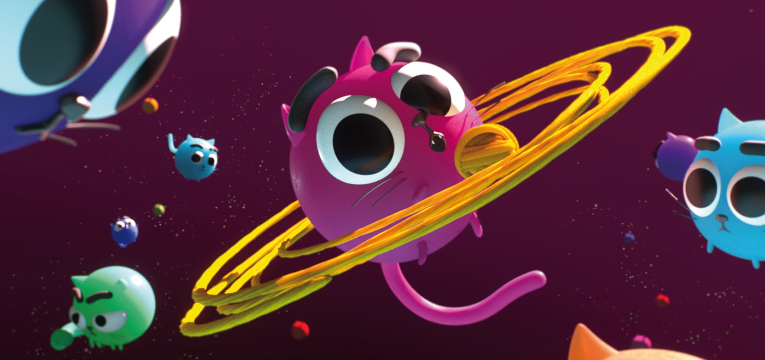 'Cat Planets,' by Chinese-German animator Yi Luo, is one of the wildly original films at OIAF. (Yi Luo)