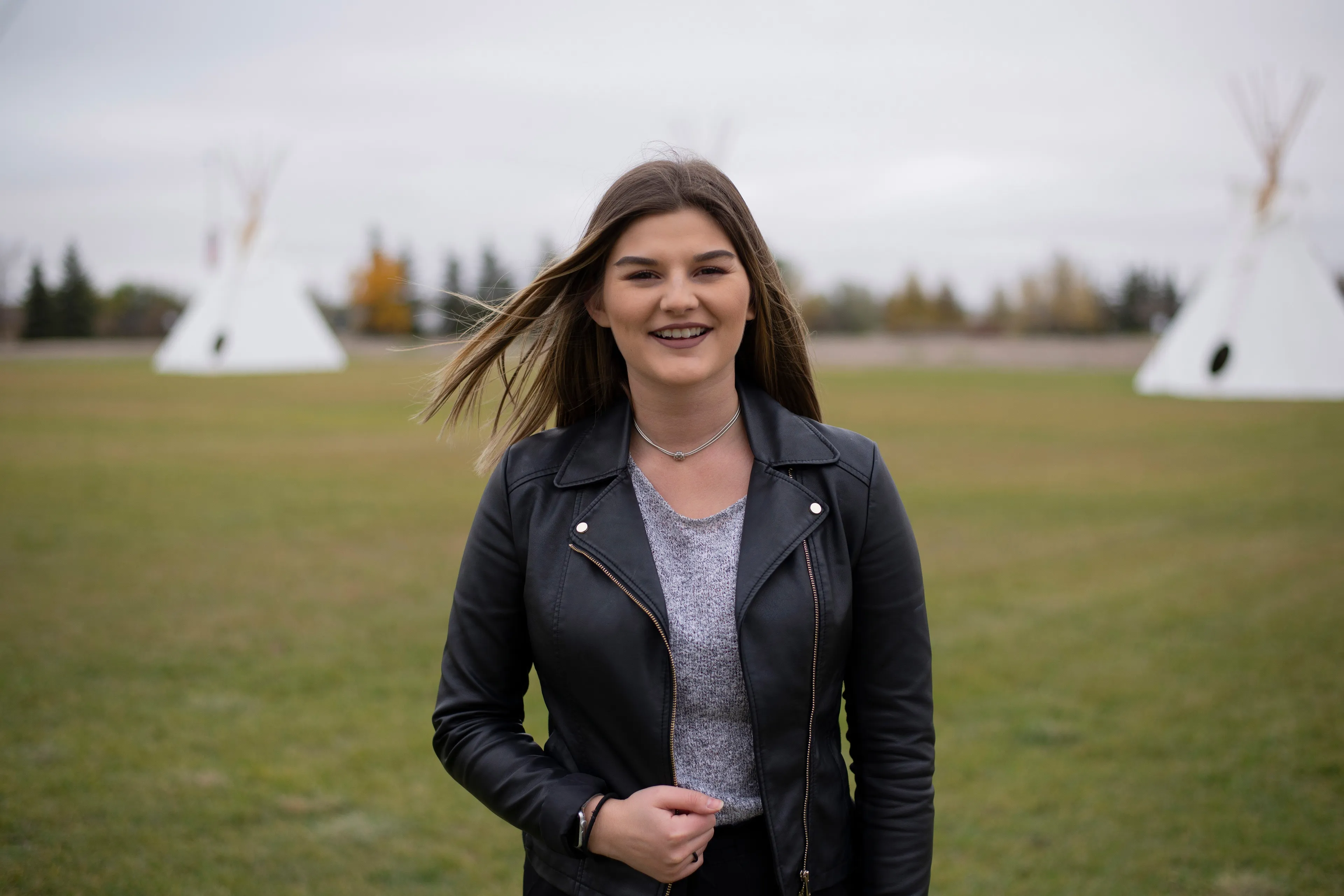 Inspire youth award recipient Tracie Léost ran from Oak Point, Man., to Winnipeg to raise awareness of missing and murdered Indigenous women (Photo: Elicia Munro)