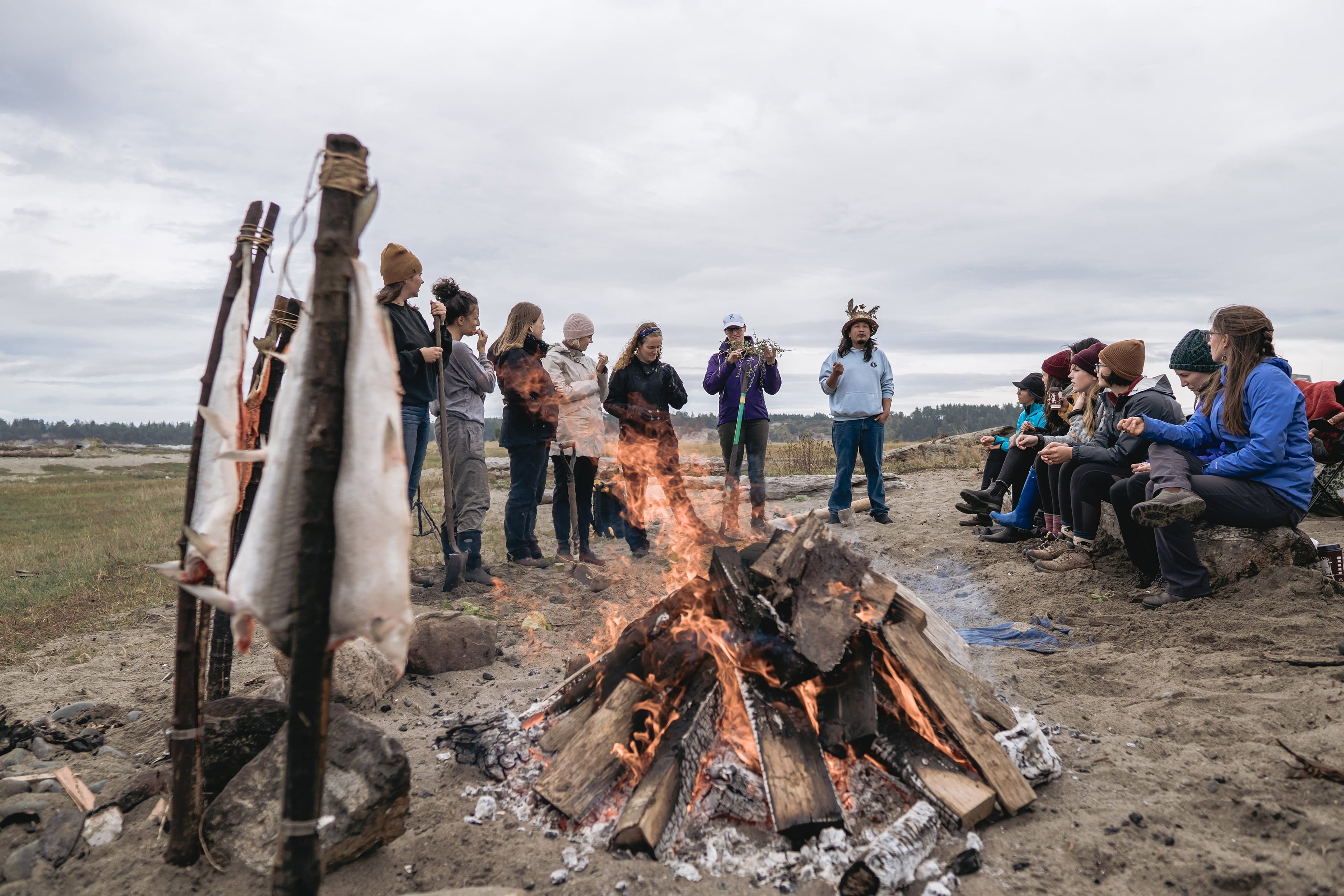 W̱SÁNEĆ Indigenous law field school (Mike Morash/UVic)