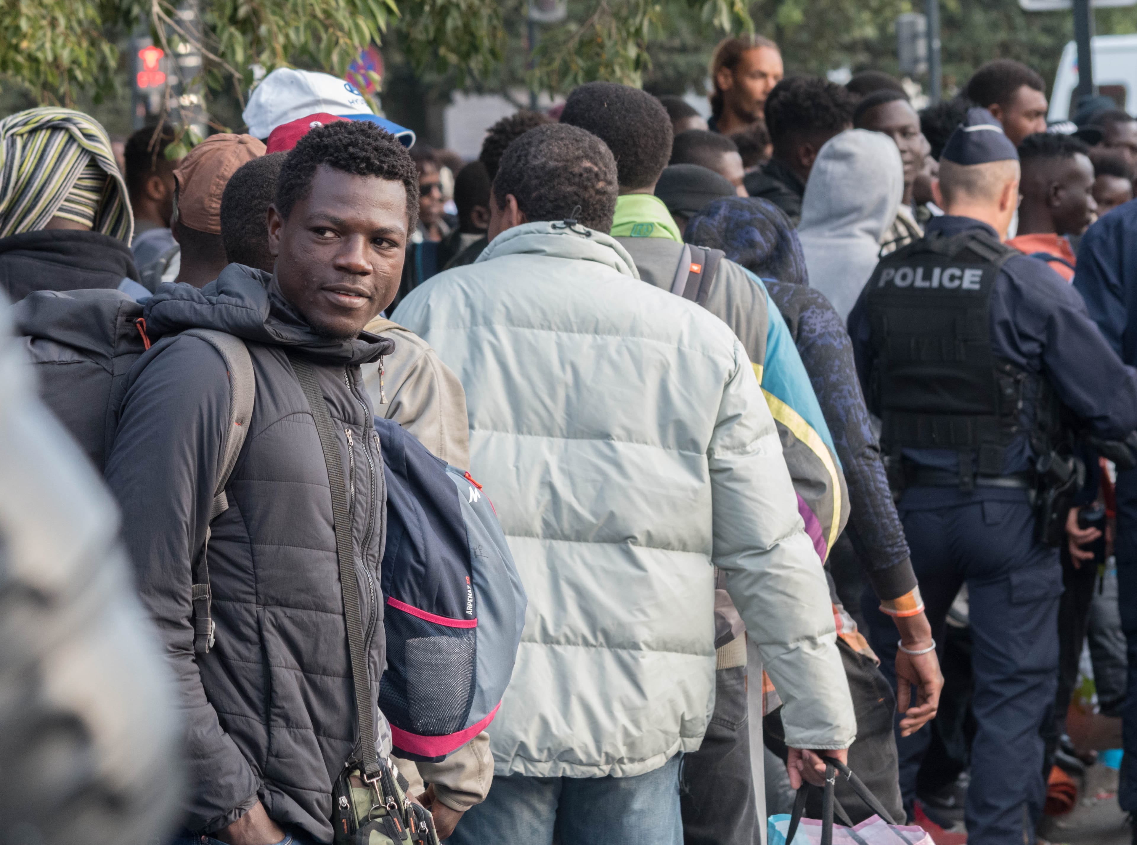 The migrant camp square Daviais in Nantes, France, on On Sept. 20, 2018. (Estelle Ruiz/NurPhoto via Getty Images)