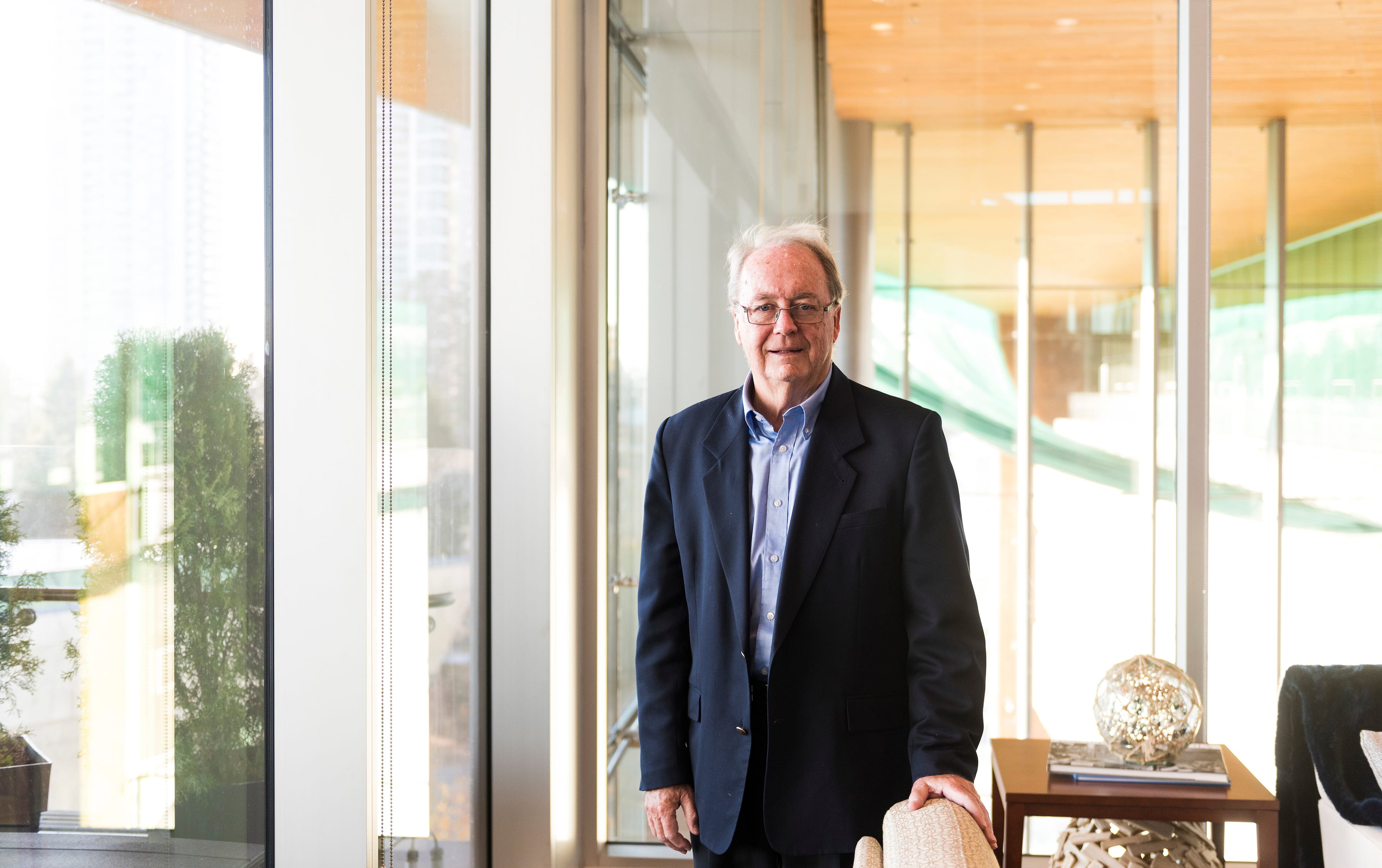 Surrey Mayor Doug McCallum at his office at city hall in Surrey, B.C., on November 19, 2018. (Photograph by Jimmy Jeong)