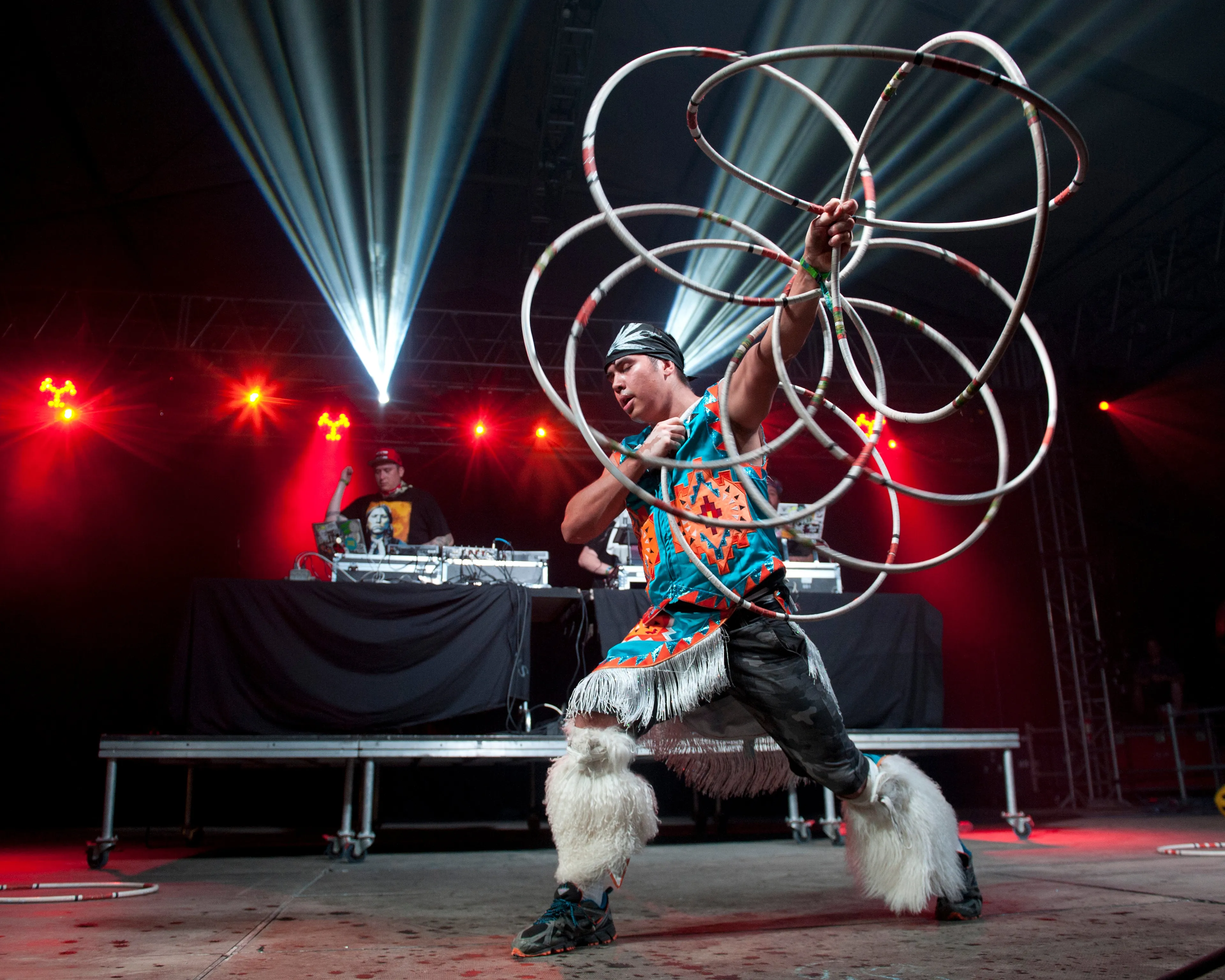 A Tribe Called Red performs during the 2014 Bonnaroo Music Festival. (Erika Goldring/Getty Images)