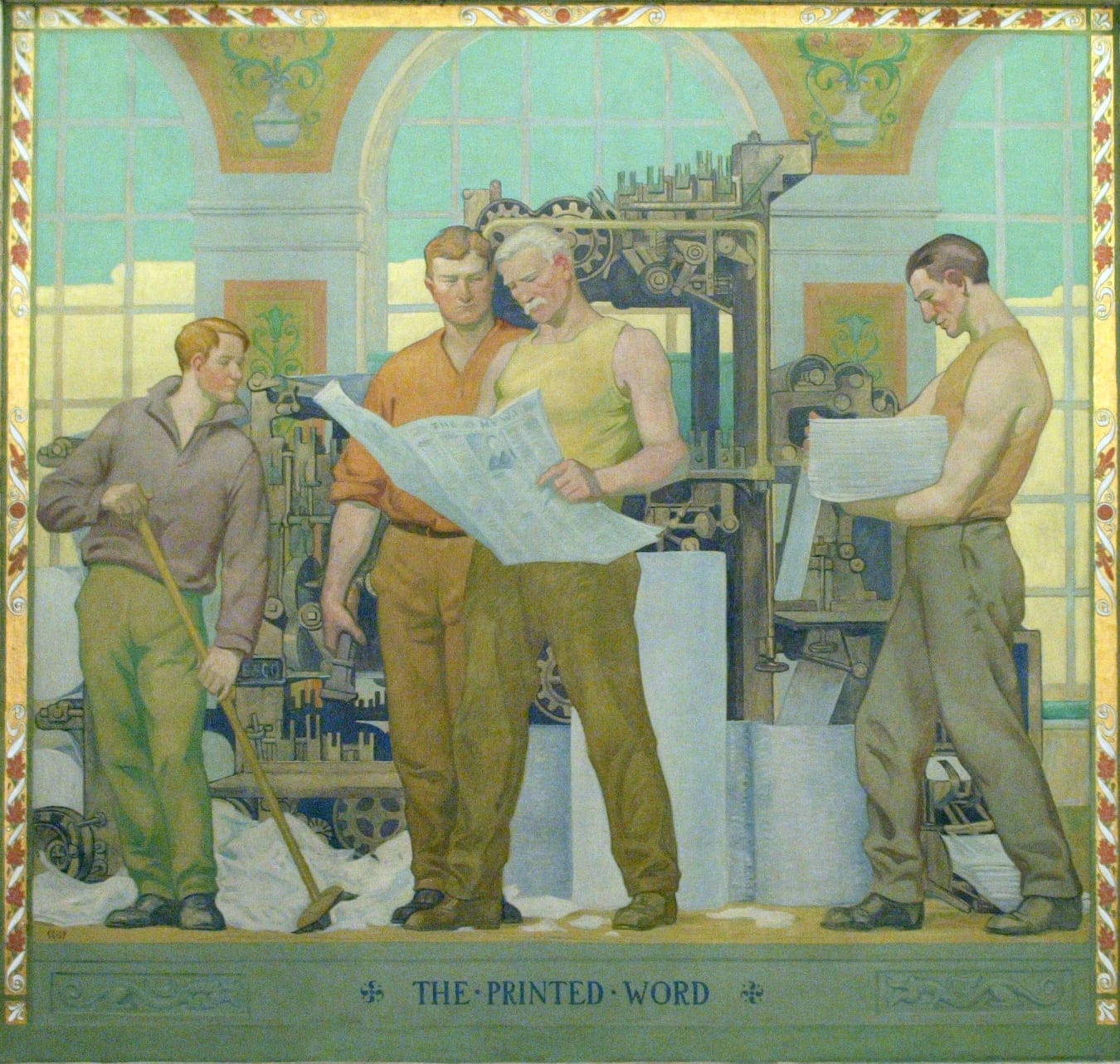 The Printed Word by Arthur Crisp. (House of Commons Collection, Ottawa)