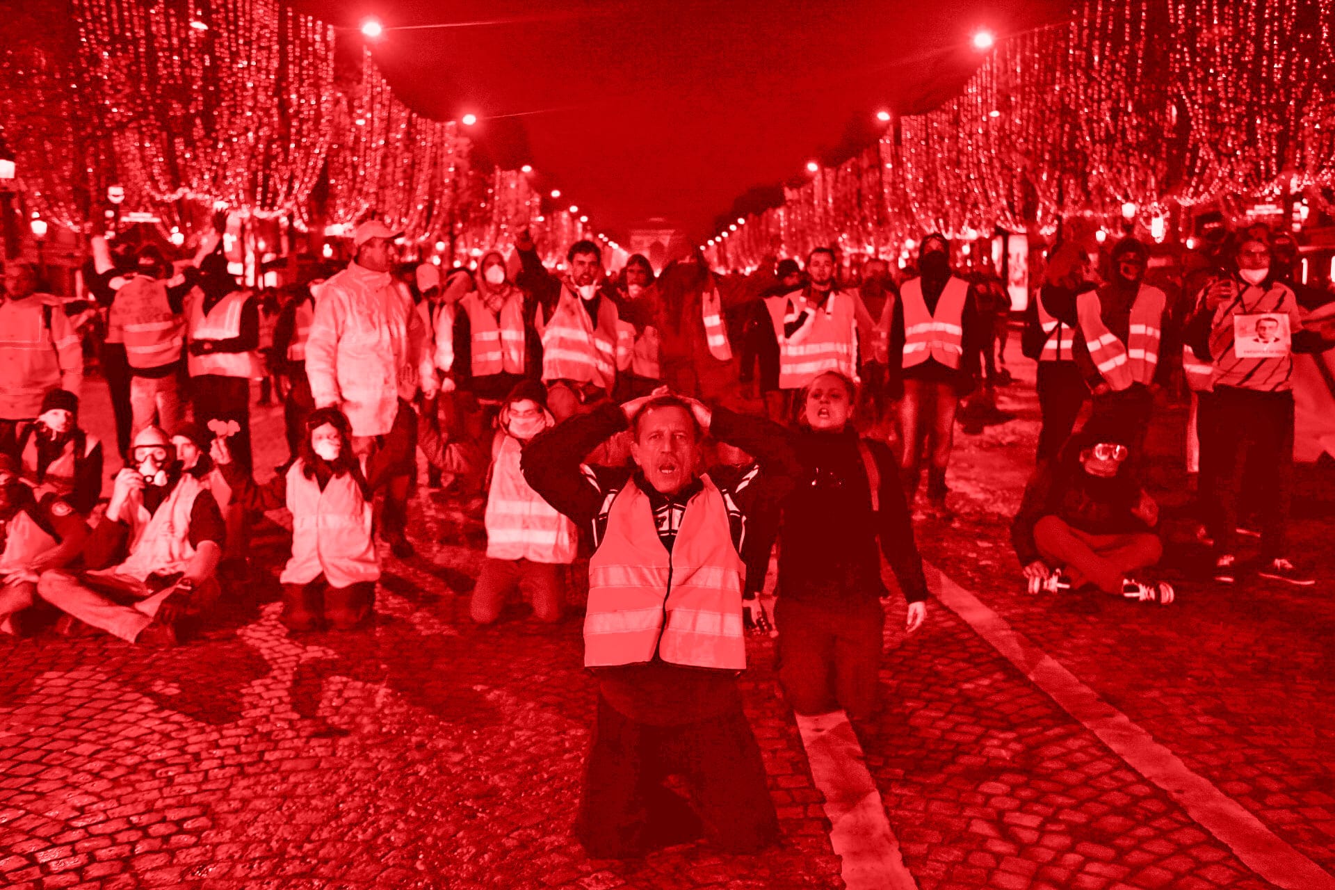 Gilet Jaunes prostesters in Paris, France, on Dec. 8, 2018. (Ibrahim Ezzat/Getty Images)