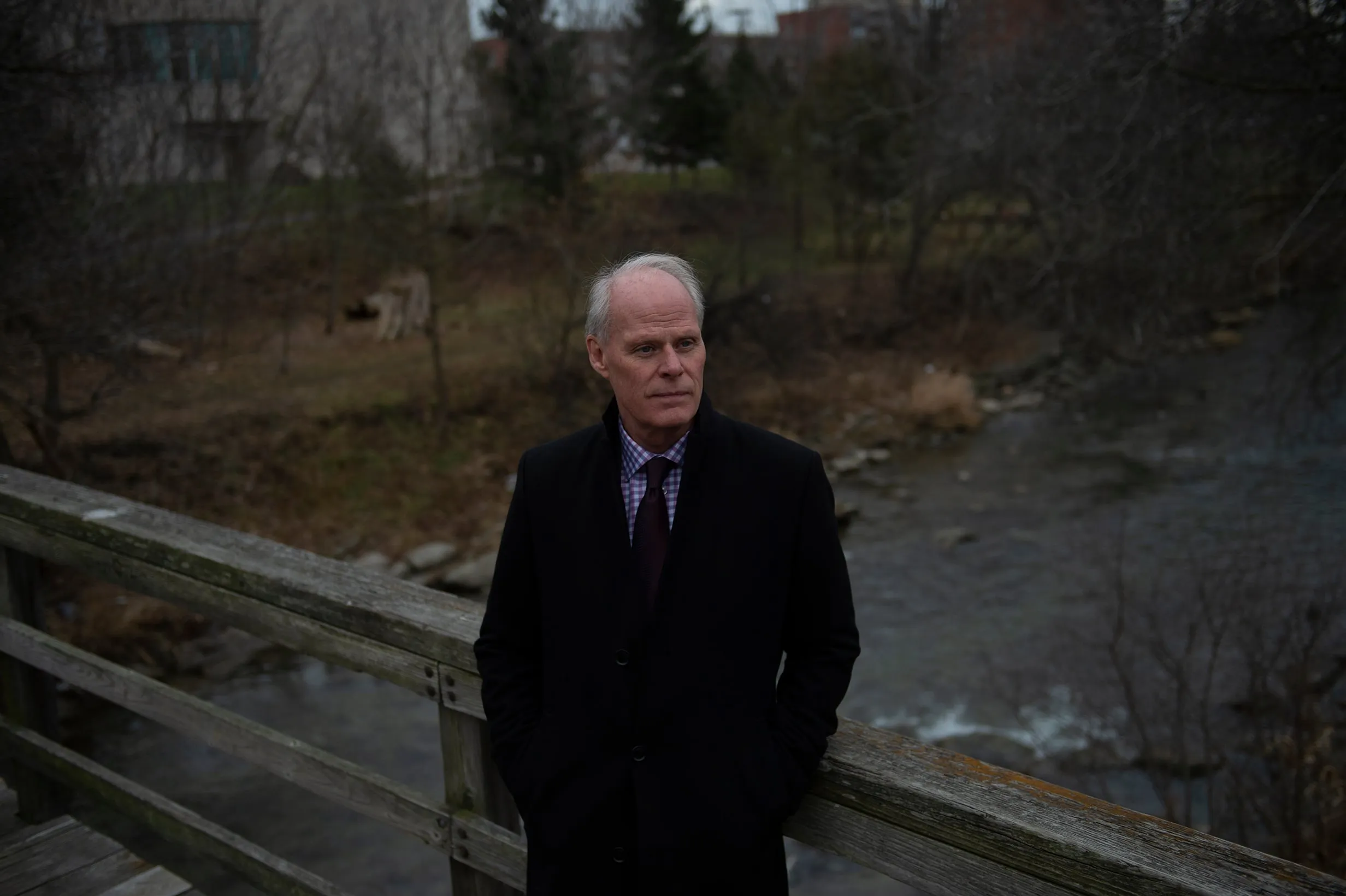 Oshawa mayor Dan Carter near his office. (Tyler Anderson)