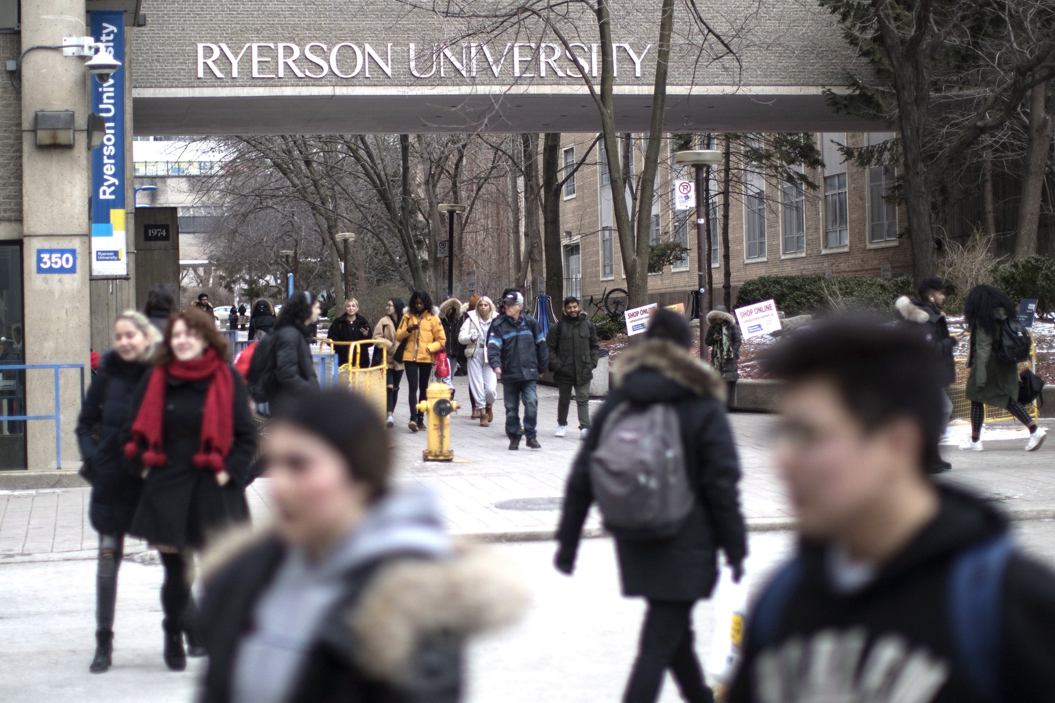 A general view of the Ryerson University campus in Toronto, is seen on Thursday, January 17, 2019. The Ontario Government has announced it's changes to student tuition programmes. (Chris Young/CP)
