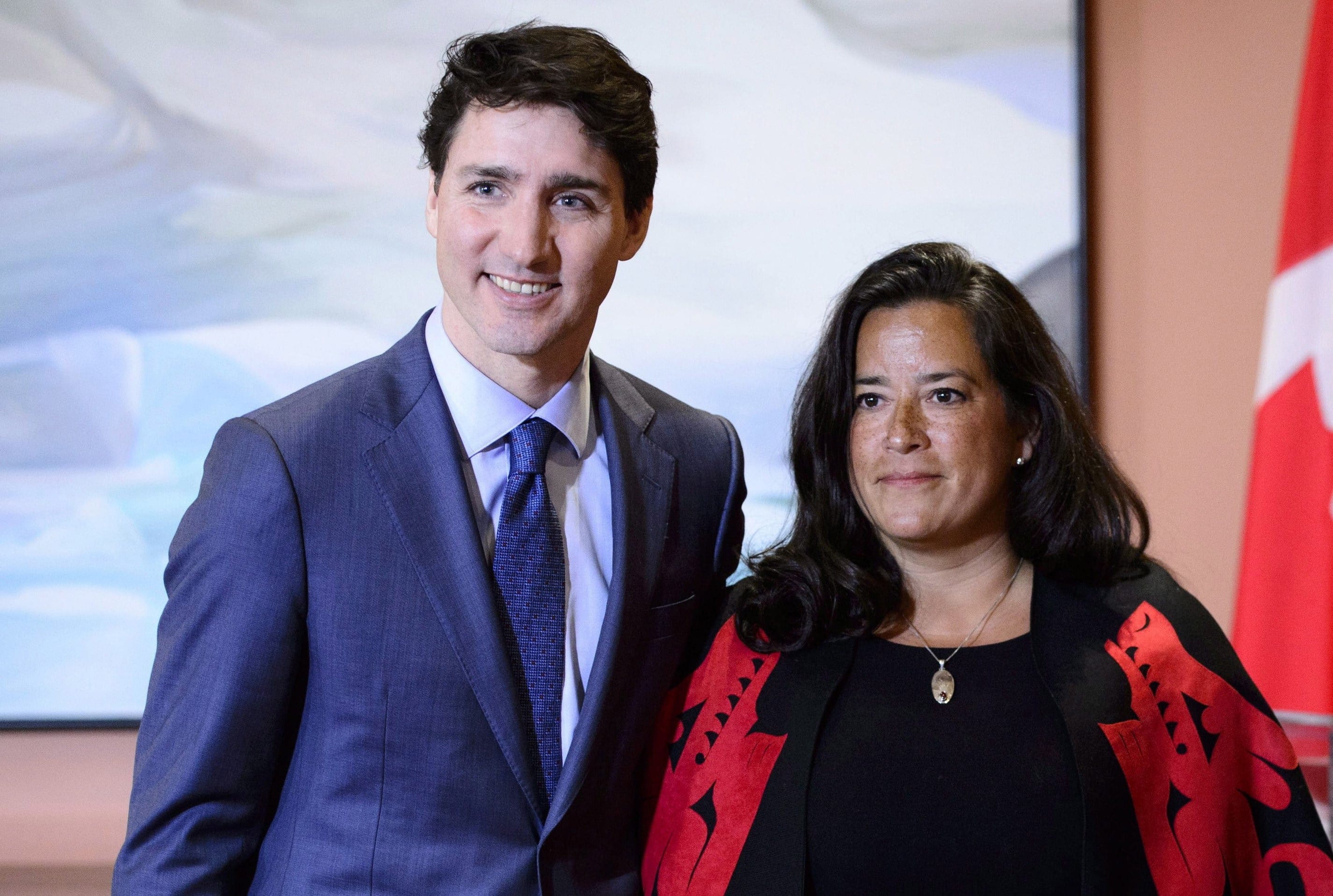 Trudeau and Wilson-Raybould attend a swearing in ceremony at Rideau Hall in Ottawa on Monday, Jan. 14, 2019. (THE CANADIAN PRESS/Sean Kilpatrick)
