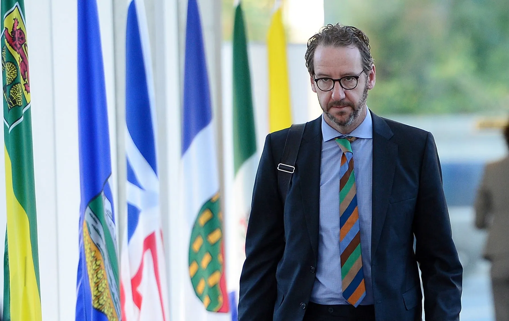 Butts arrives during the First Ministers Meeting in Ottawa on Tuesday, Oct. 3, 2017. (THE CANADIAN PRESS/Sean Kilpatrick)