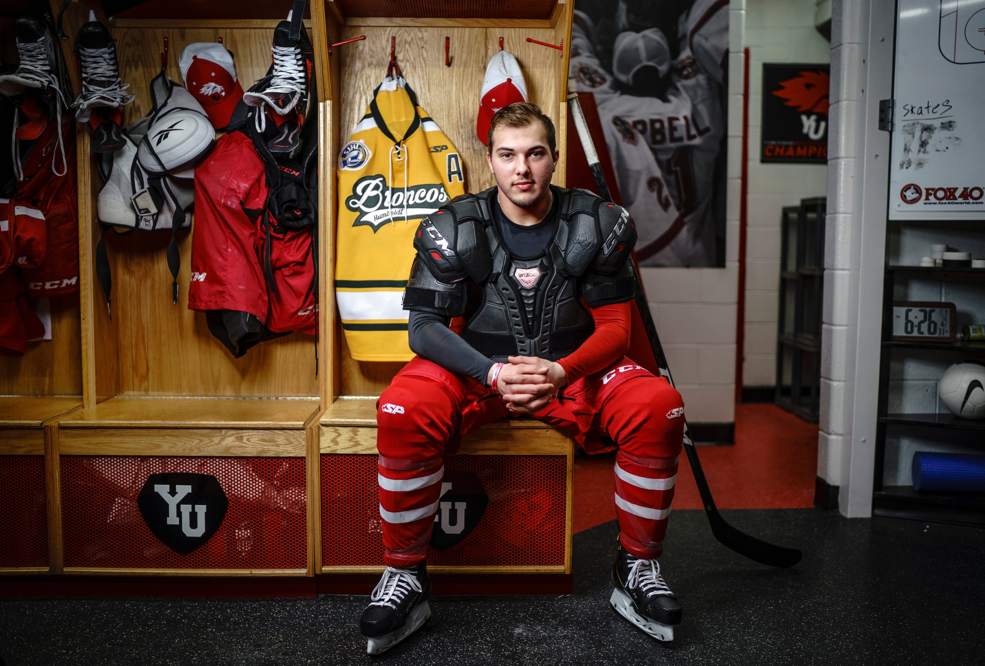 Kaleb Dahlgren now plays for the York University Lions hockey team. (Mark Blinch)