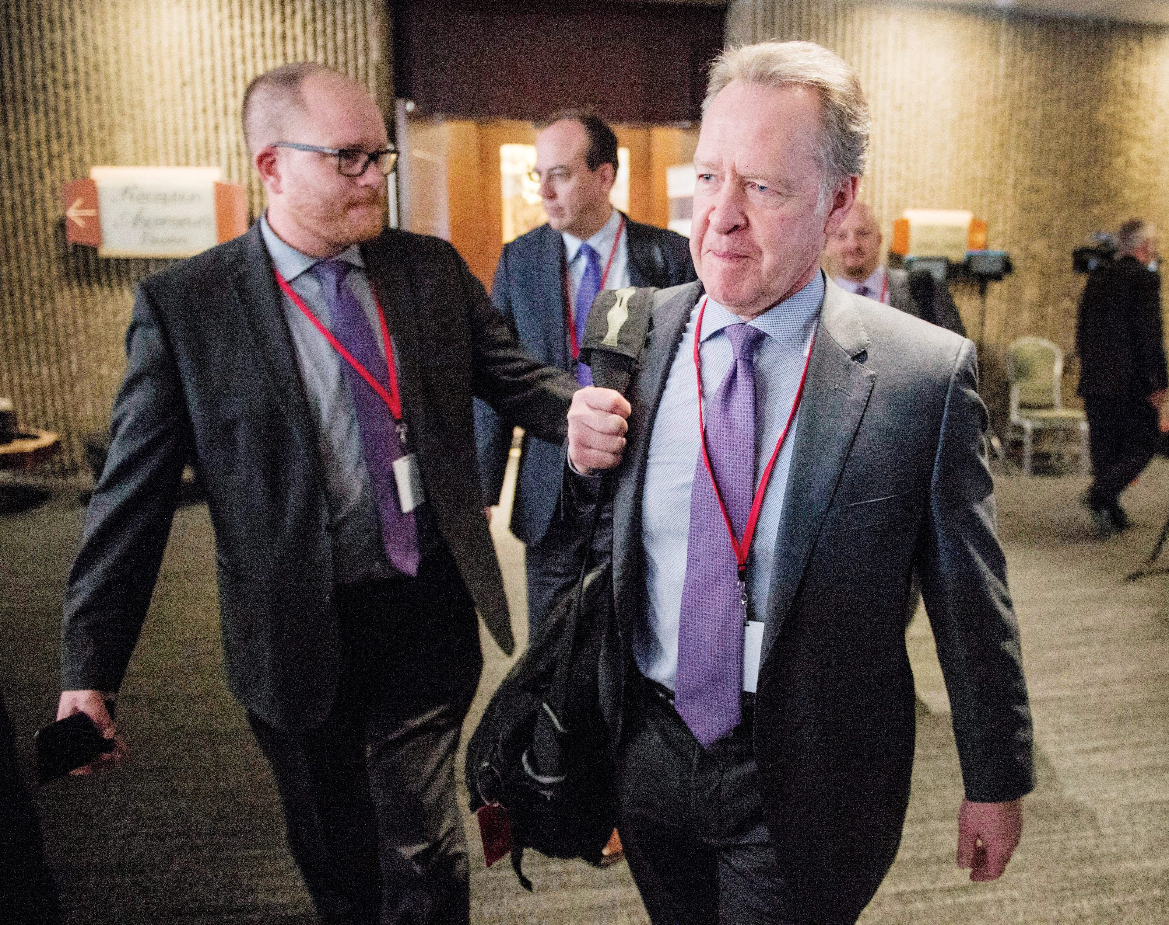 Canada's chief NAFTA negotiator Steve Verheul arrives at the sixth round of the North American Free Trade Agreement Friday, January 26, 2018 in Montreal.(Ryan Remiorz/CP)
