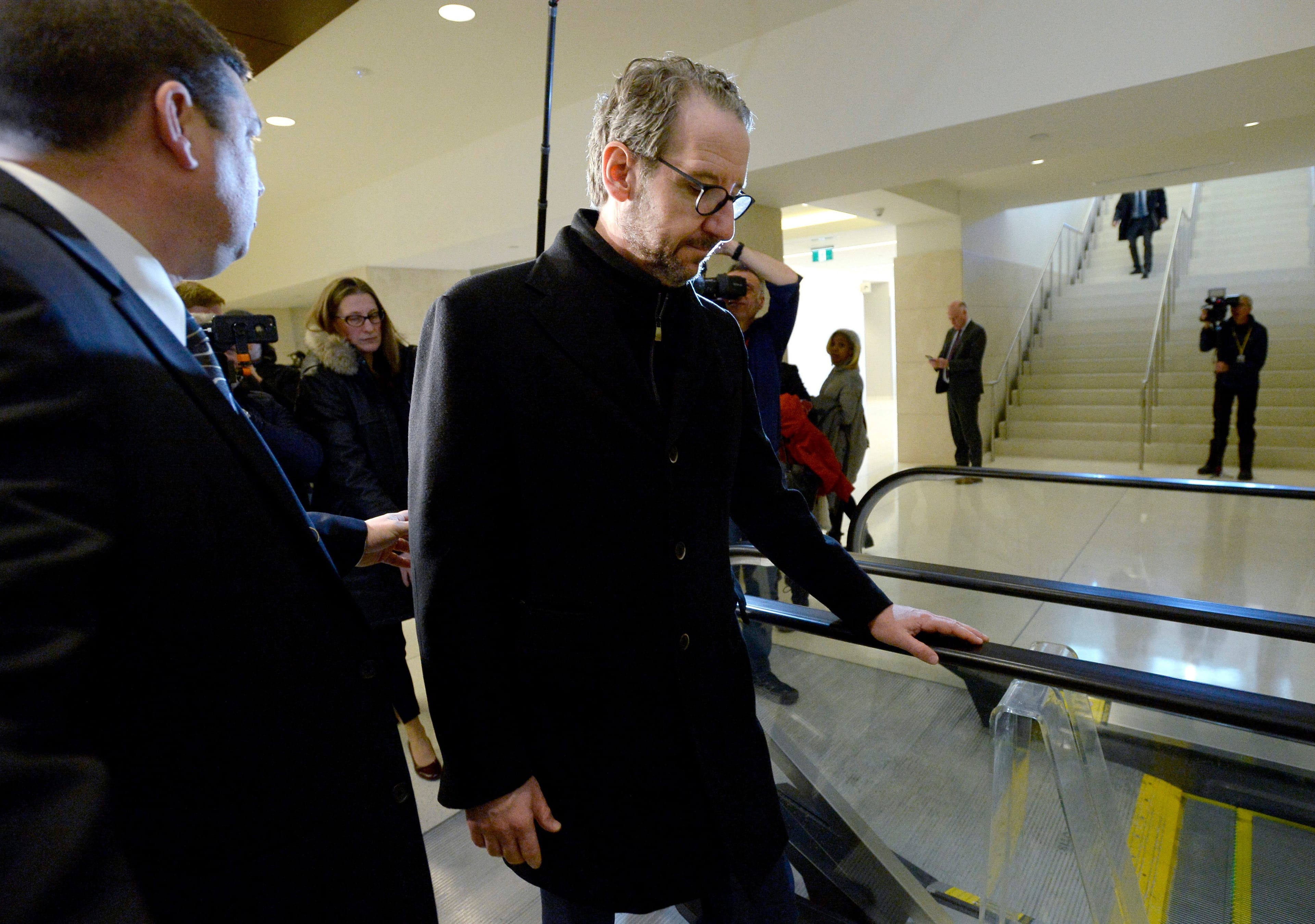 Butts leaves after appearing before the Standing Committee on Justice and Human Rights on Parliament Hill on Wednesday, March 6, 2019. (THE CANADIAN PRESS/Justin Tang)