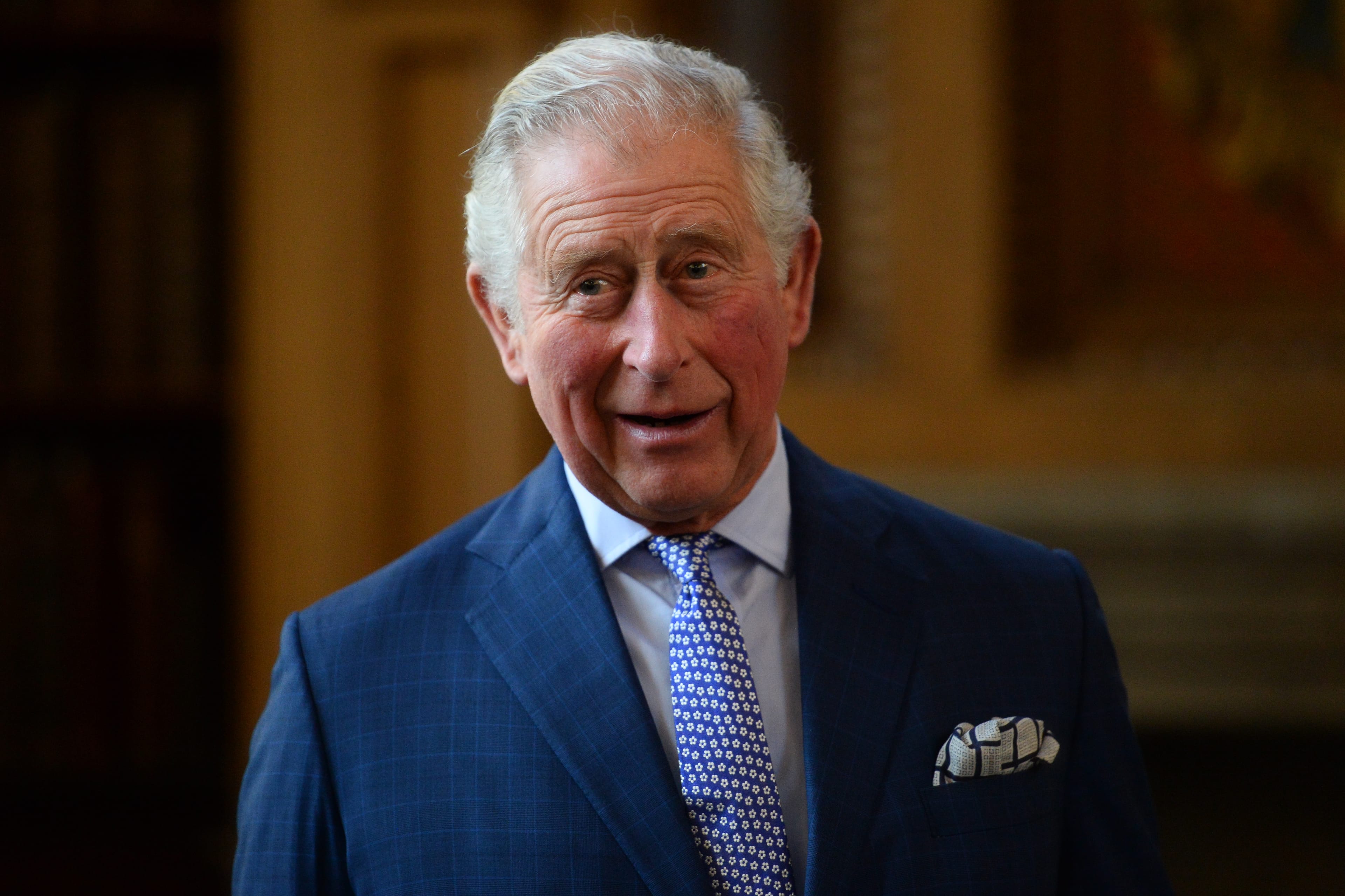 Prince Charles, Prince of Wales, during a visit to Lambeth Palace to present the Cranmer Awards at the Prayer Book Society's thirtieth annual contest on February 21, 2019 in London, England. (Kirsty O'Connor/WPA Pool/Getty Images)