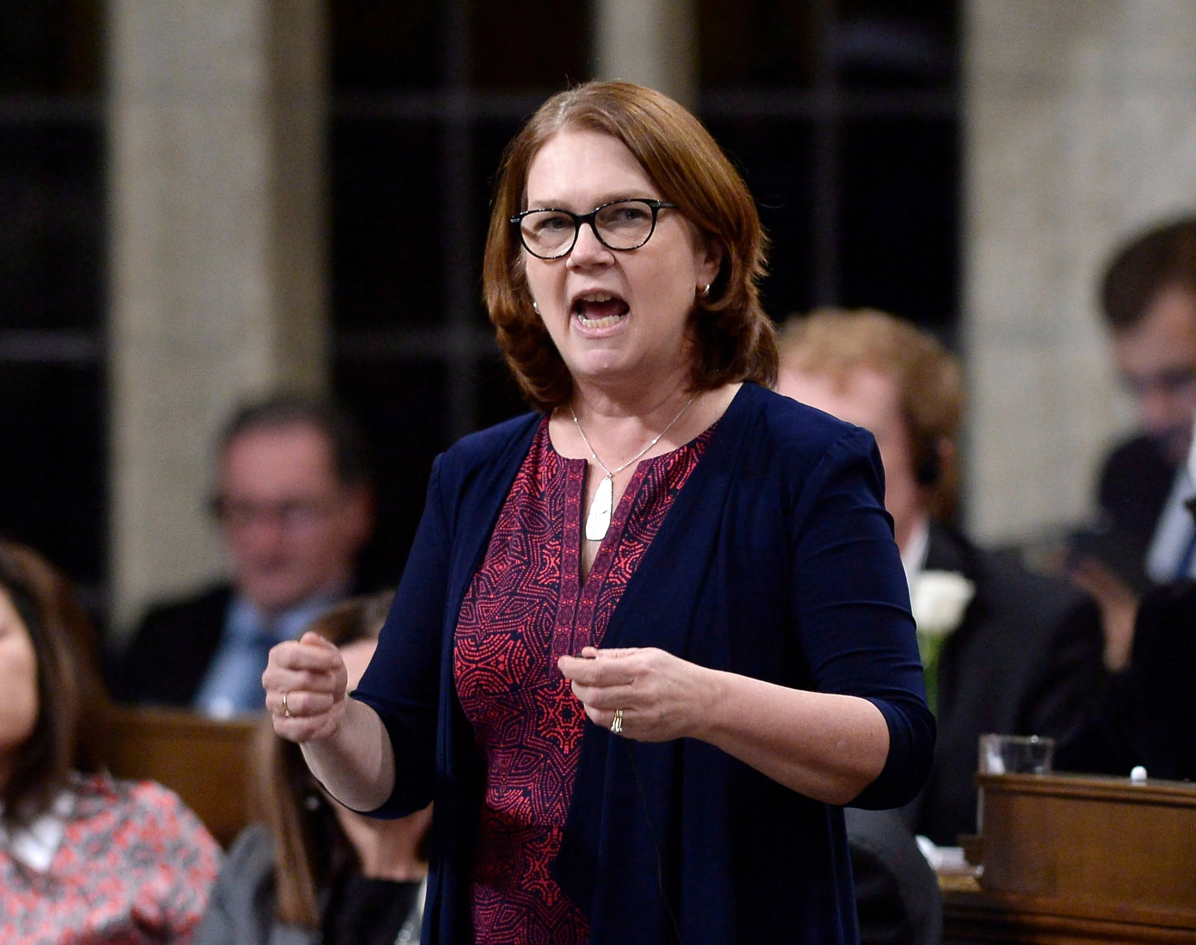 Minister of Indigenous Services Jane Philpott rises during Question Period in the House of Commons on Parliament Hill in Ottawa on Thursday, Dec. 6, 2018. (THE CANADIAN PRESS/Justin Tang)