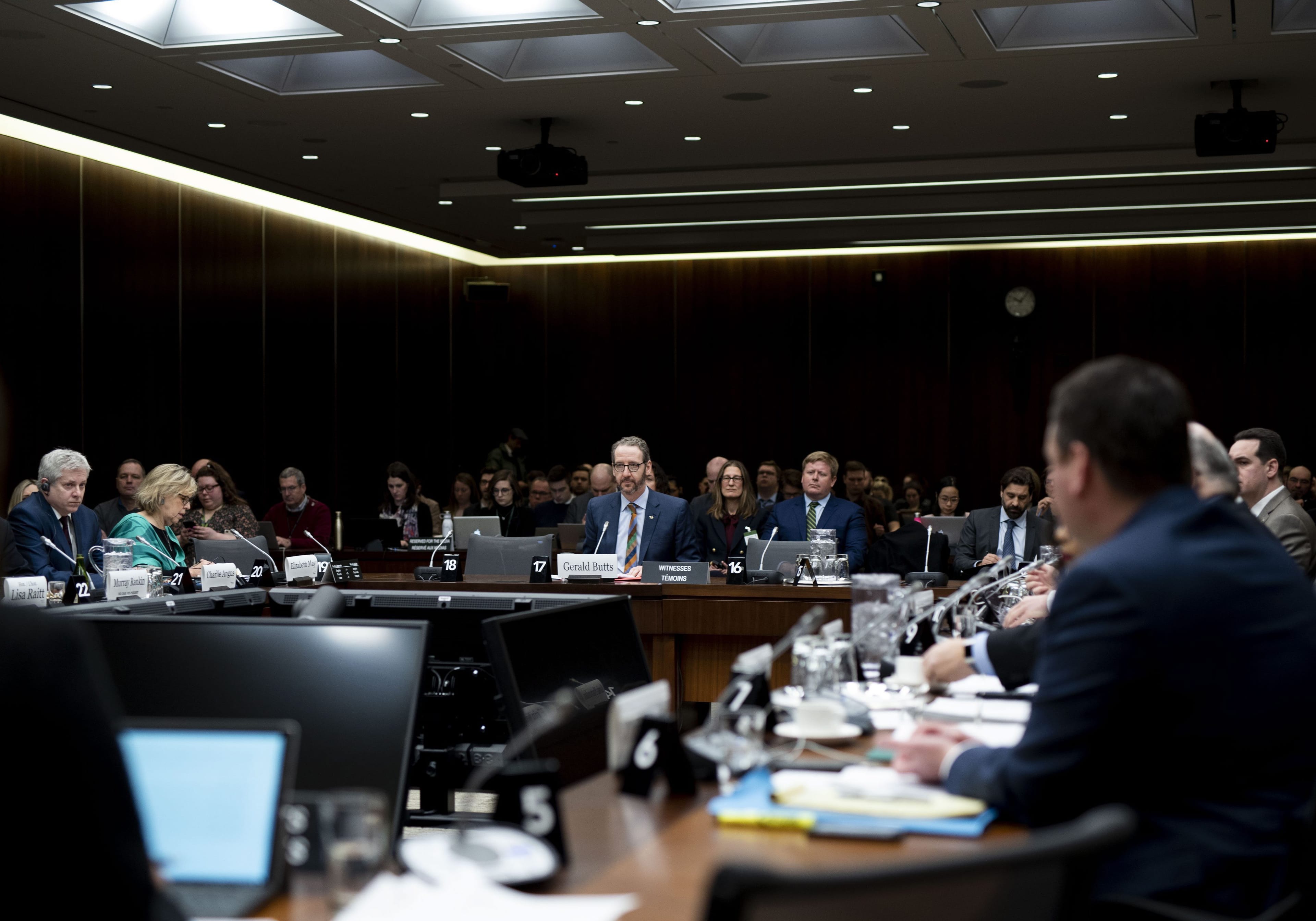Gerald Butts, former principal secretary to Prime Minister Justin Trudeau, appears before the Standing Committee on Justice and Human Rights regarding the SNC Lavalin Affair, on Parliament Hill in Ottawa on Wednesday, March 6, 2019. THE CANADIAN PRESS/Justin Tang