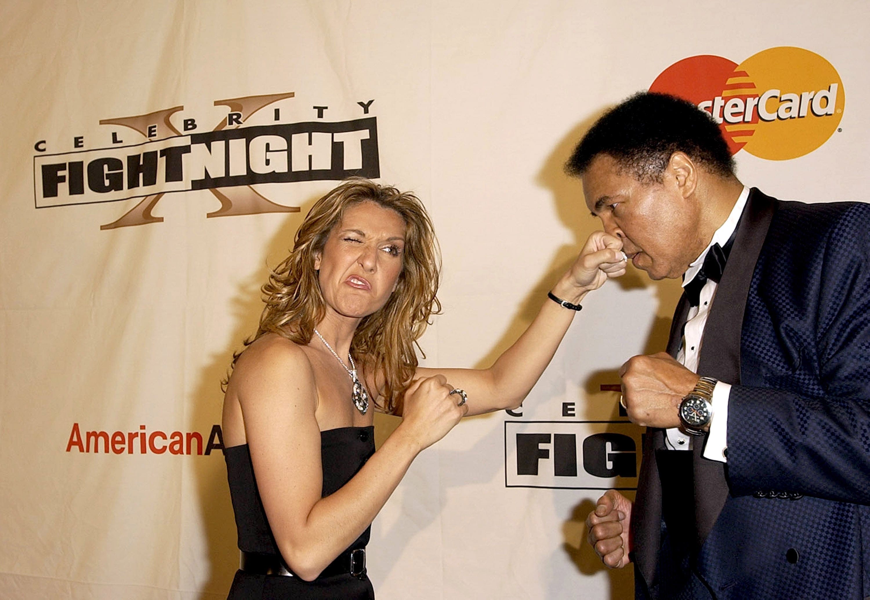 Celine Dion and Muhammad Ali (Michael Caulfield Archive/WireImage)