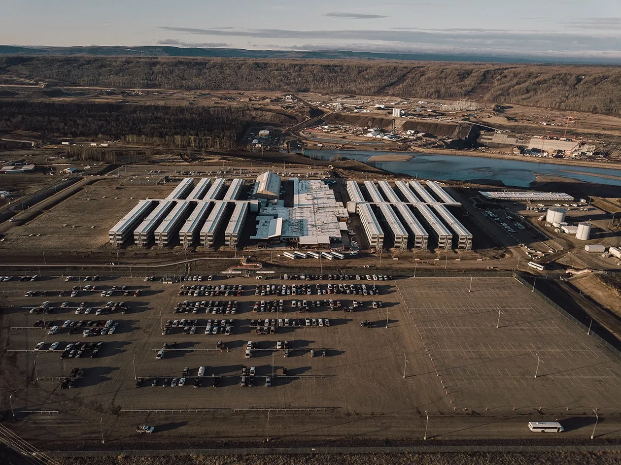 A work camp near Fort St. John, B.C.