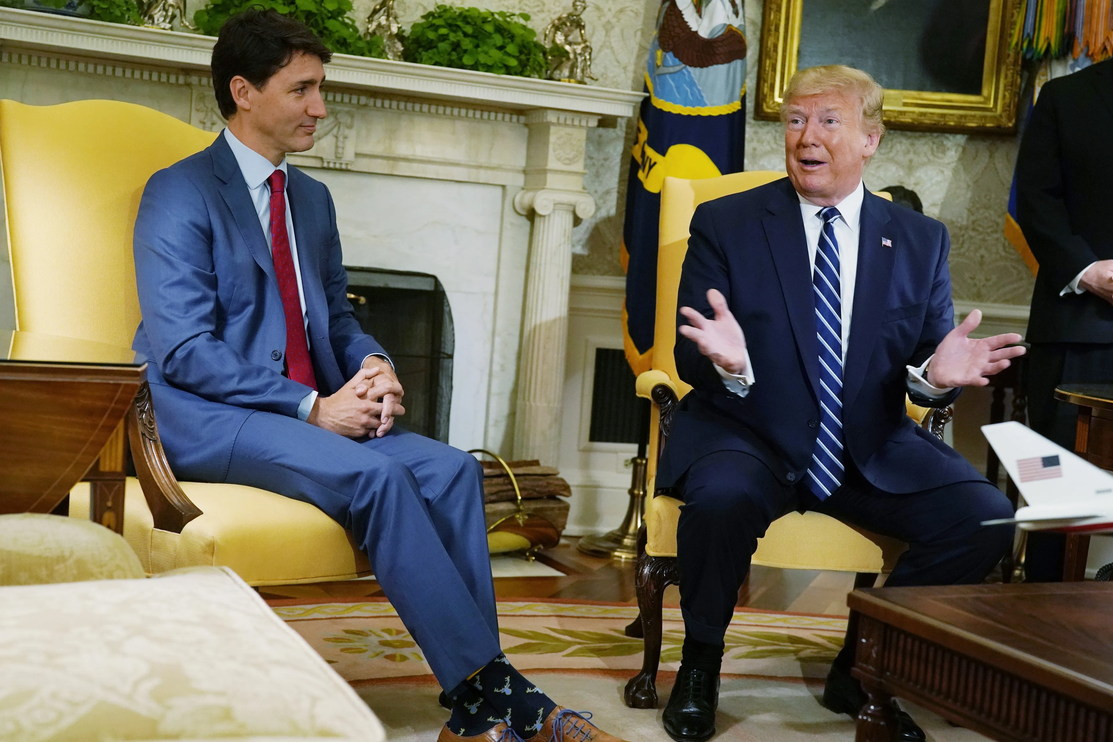 Trump meets with Trudeau in the Oval Office on June 20, 2019, in Washington (Alex Wong/Getty Images)
