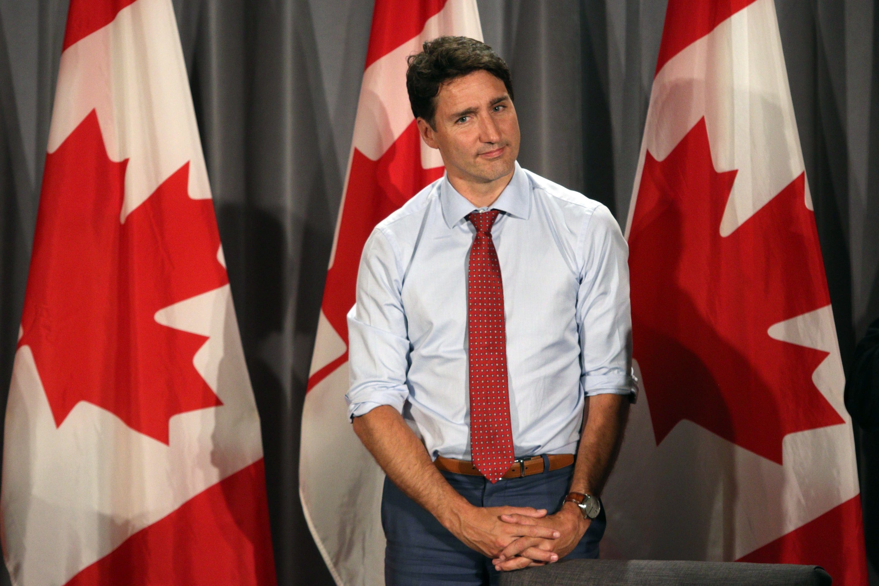 Trudeau answers questions at a Liberal Party fundraising event in Victoria, B.C., on July 18, 2019 (THE CANADIAN PRESS/Chad Hipolito)