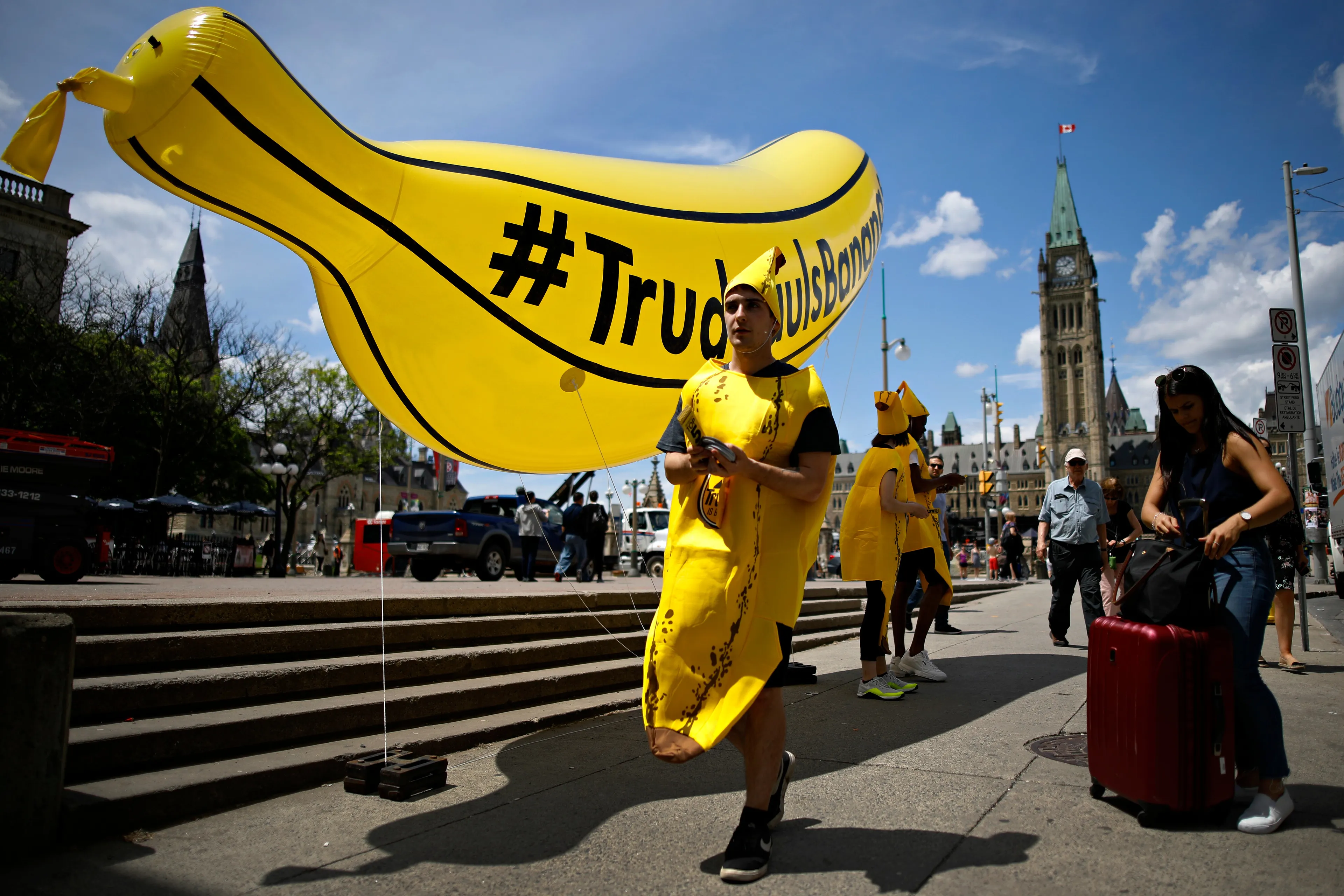 A demonstration organized by Canada Proud near Parliament Hill on June 18, 2019 (Photograph by Blair Gable)