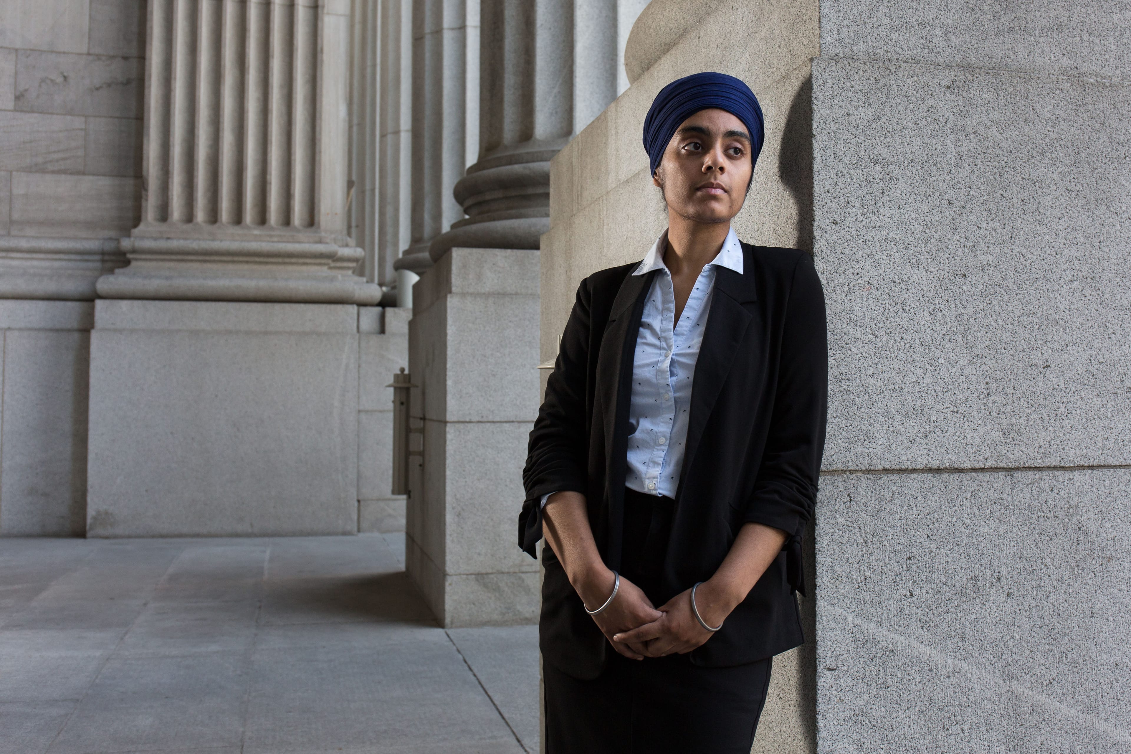 As part of Kaur's adherence to her Sikh faith, she practices community service through her gurdwara—and she wears a turban (Photograph by Nasuna Stuart-Ulin)