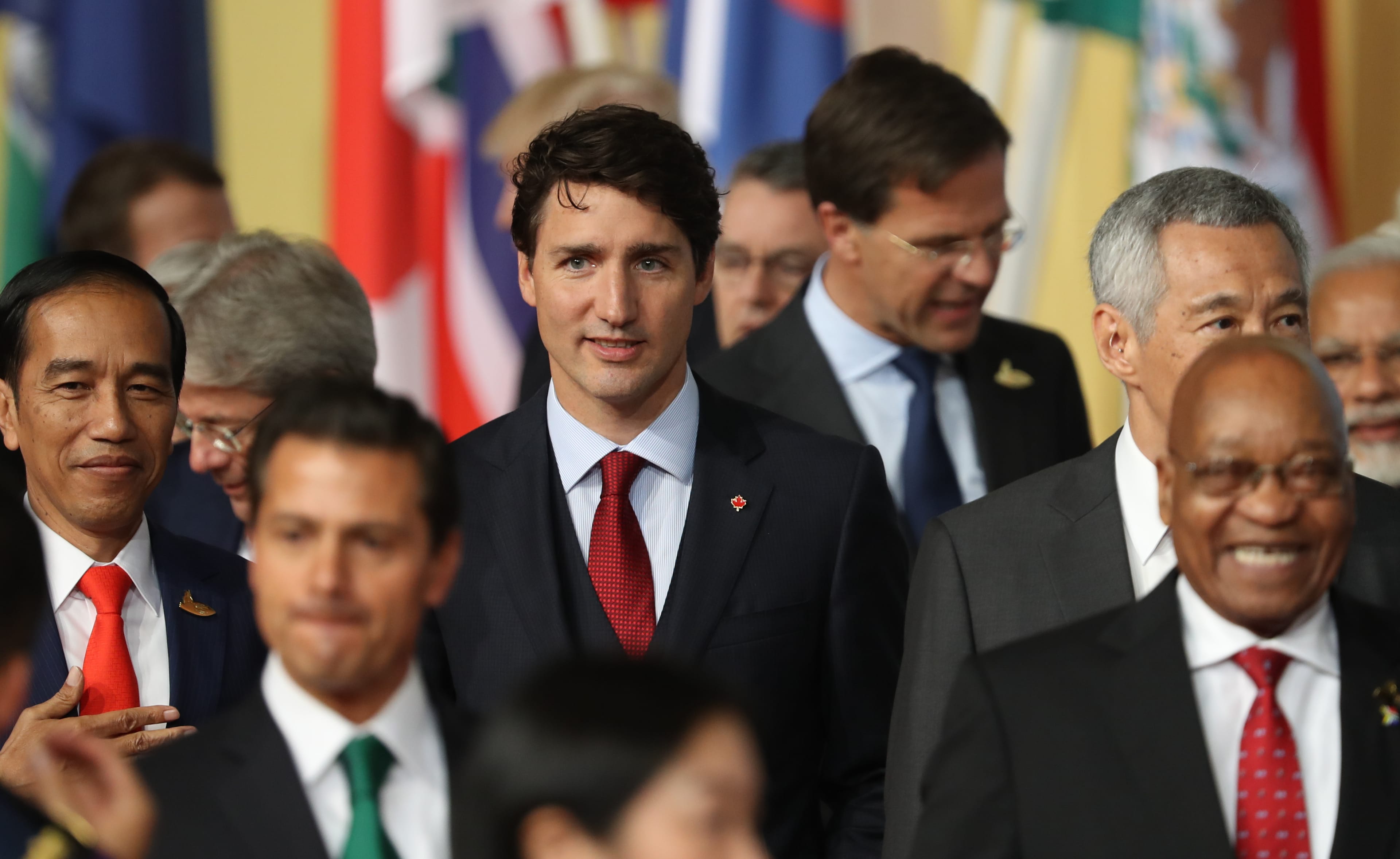 Trudeau attends the G20 summit on July 7, 2017, in Hamburg, Germany (Matt Cardy/Getty Images)