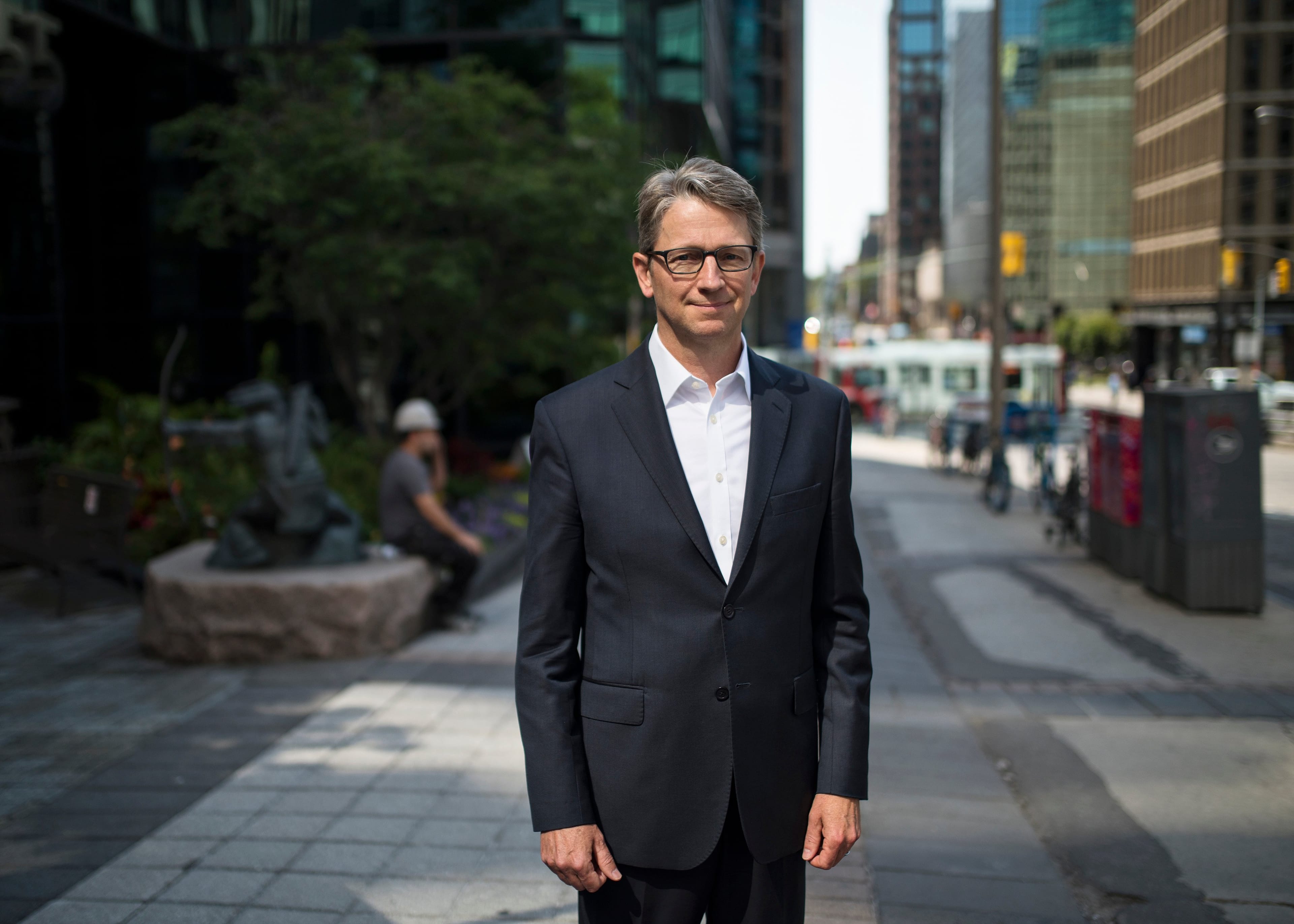 Pierre Lavallee, CEO of the Canada Infrastructure Bank in downtown Ottawa. (Photograph by Sarah Dea)