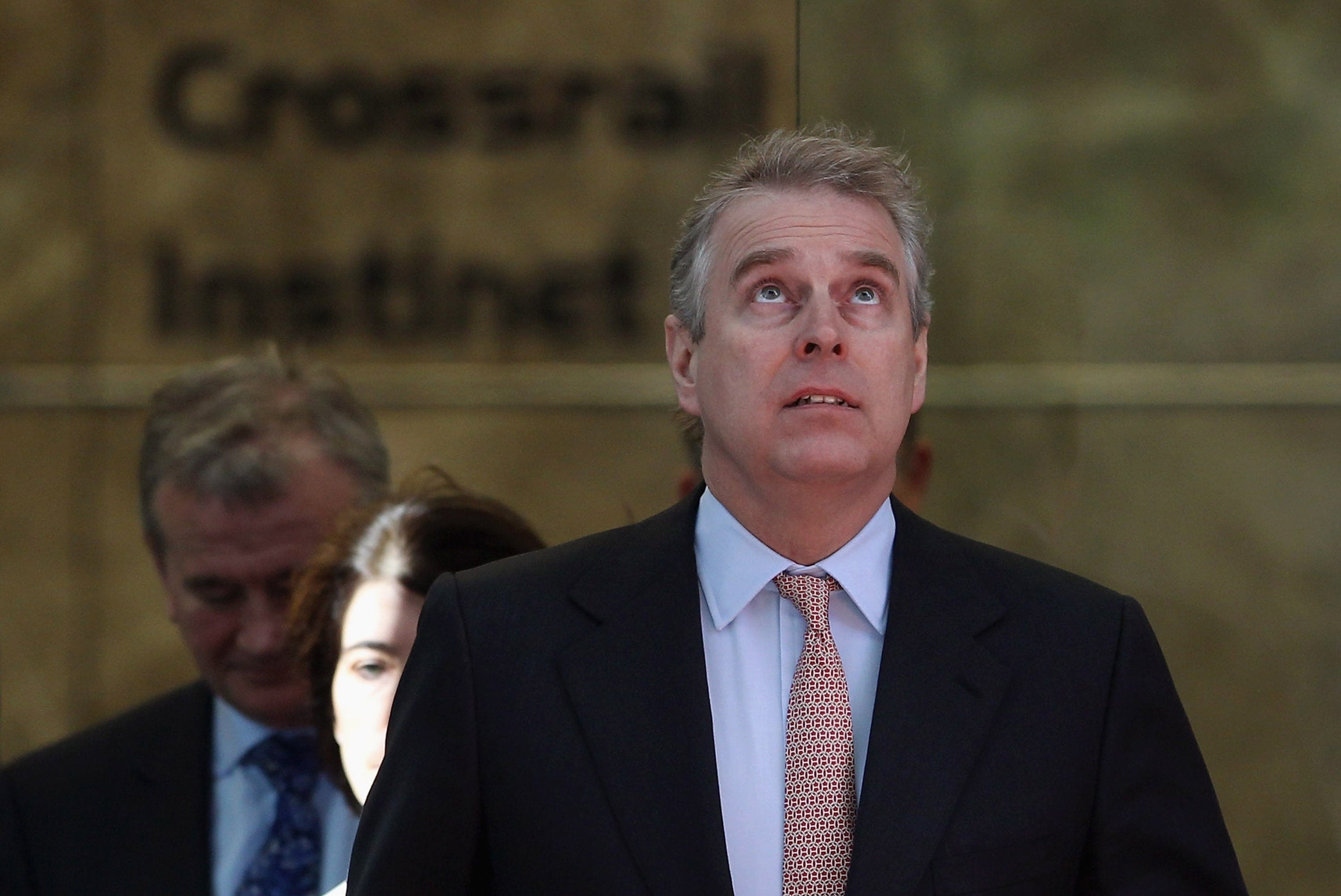Prince Andrew, Duke of York leaves the headquarters of Crossrail at Canary Wharf on March 7, 2011 in London, England. (Dan Kitwood/Getty)