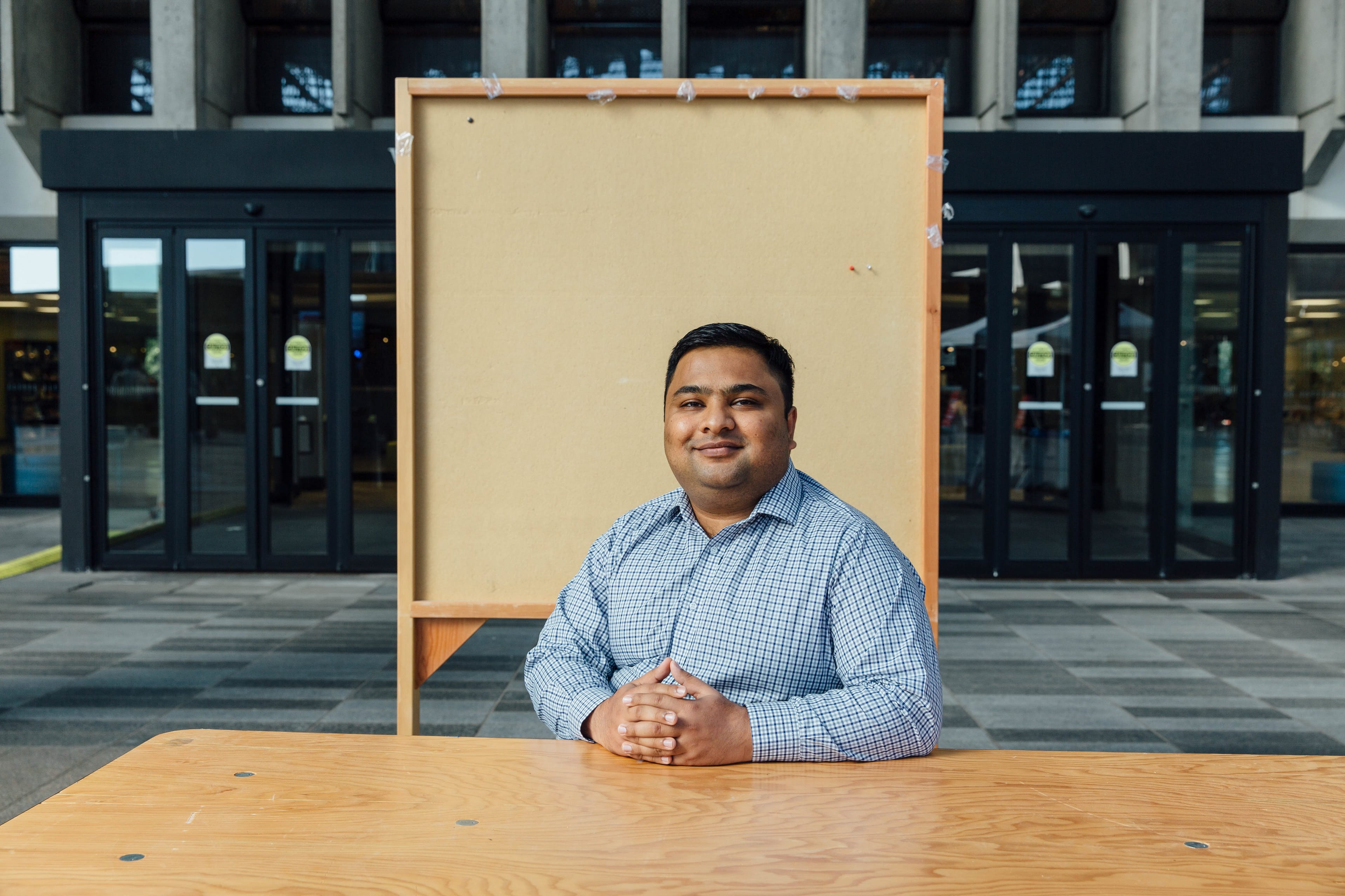 Former SFU student Ali Najaf (Photograph by Jackie Dives)