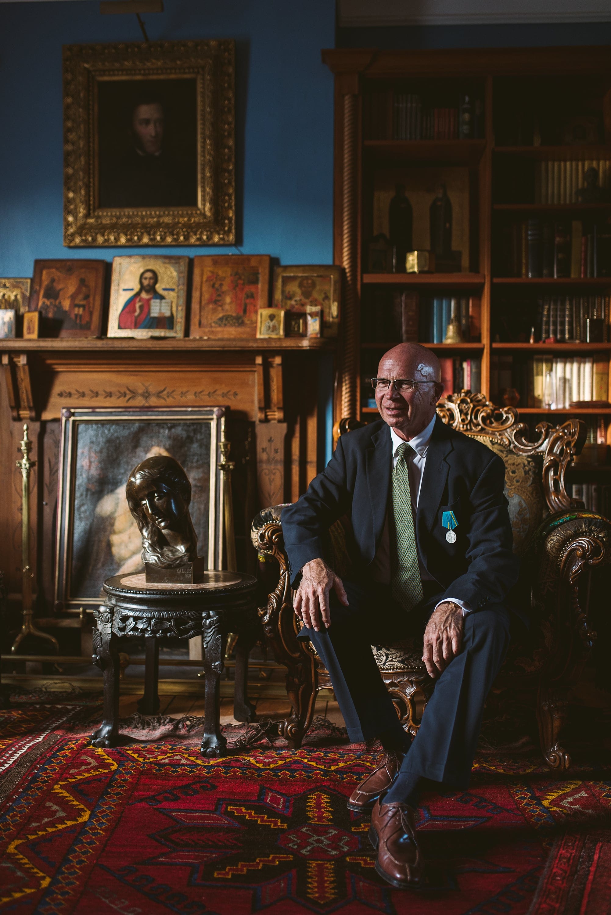 Durrant in his study at his home in St. John’s, Nfld. (Photograph by Alex Stead)